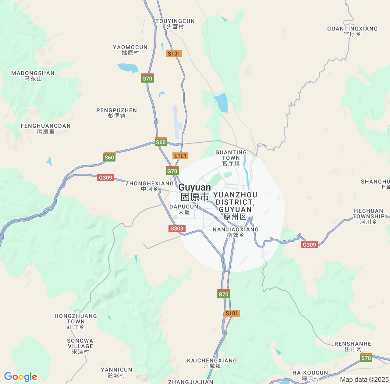 Map image for Intellectual Property Lawyers in Guyuan and Ningxia IP firms at coordinates  ; .