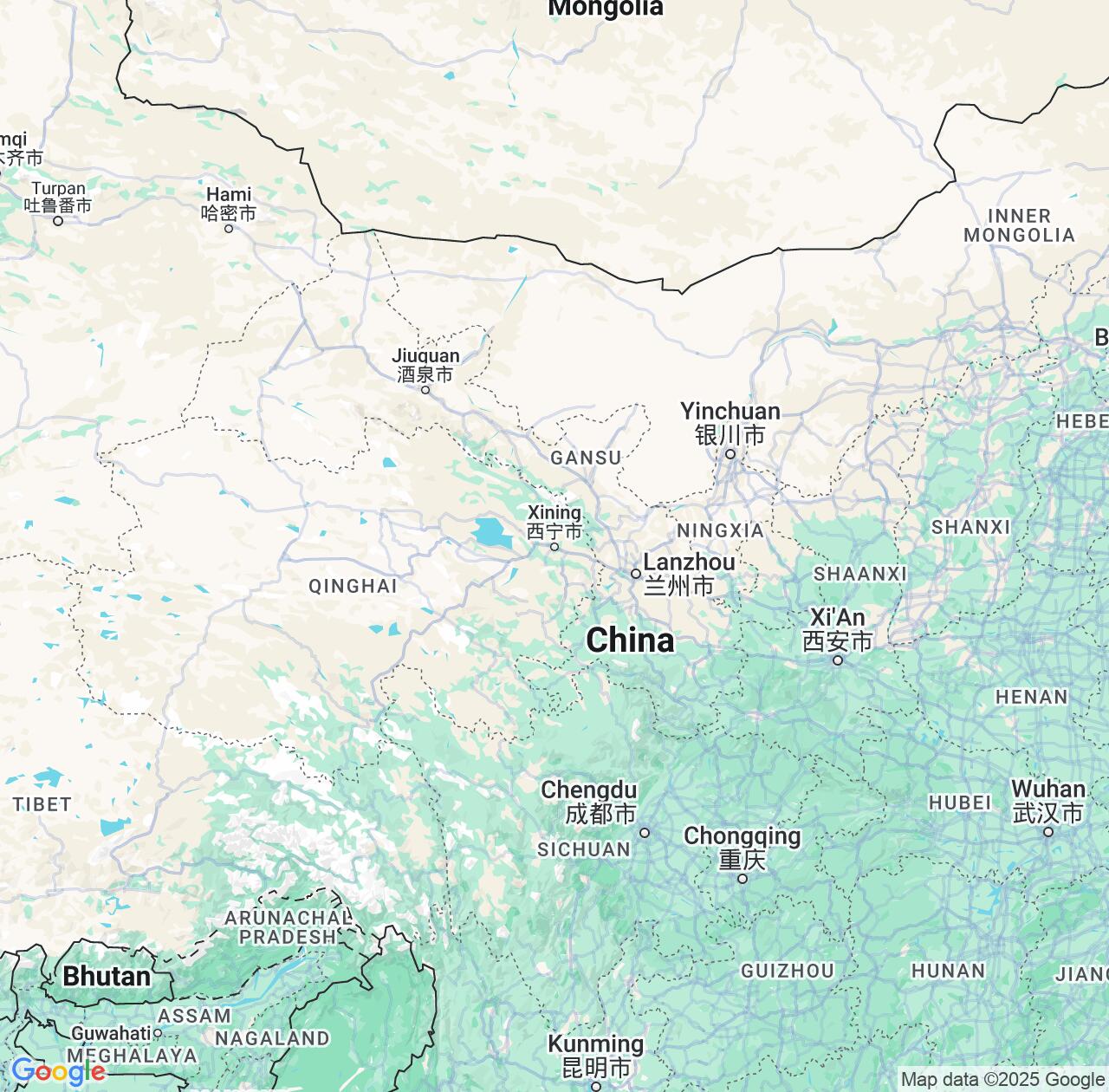 Map image for Intellectual Property Lawyers in Qinghai and China IP firms at coordinates  ; .