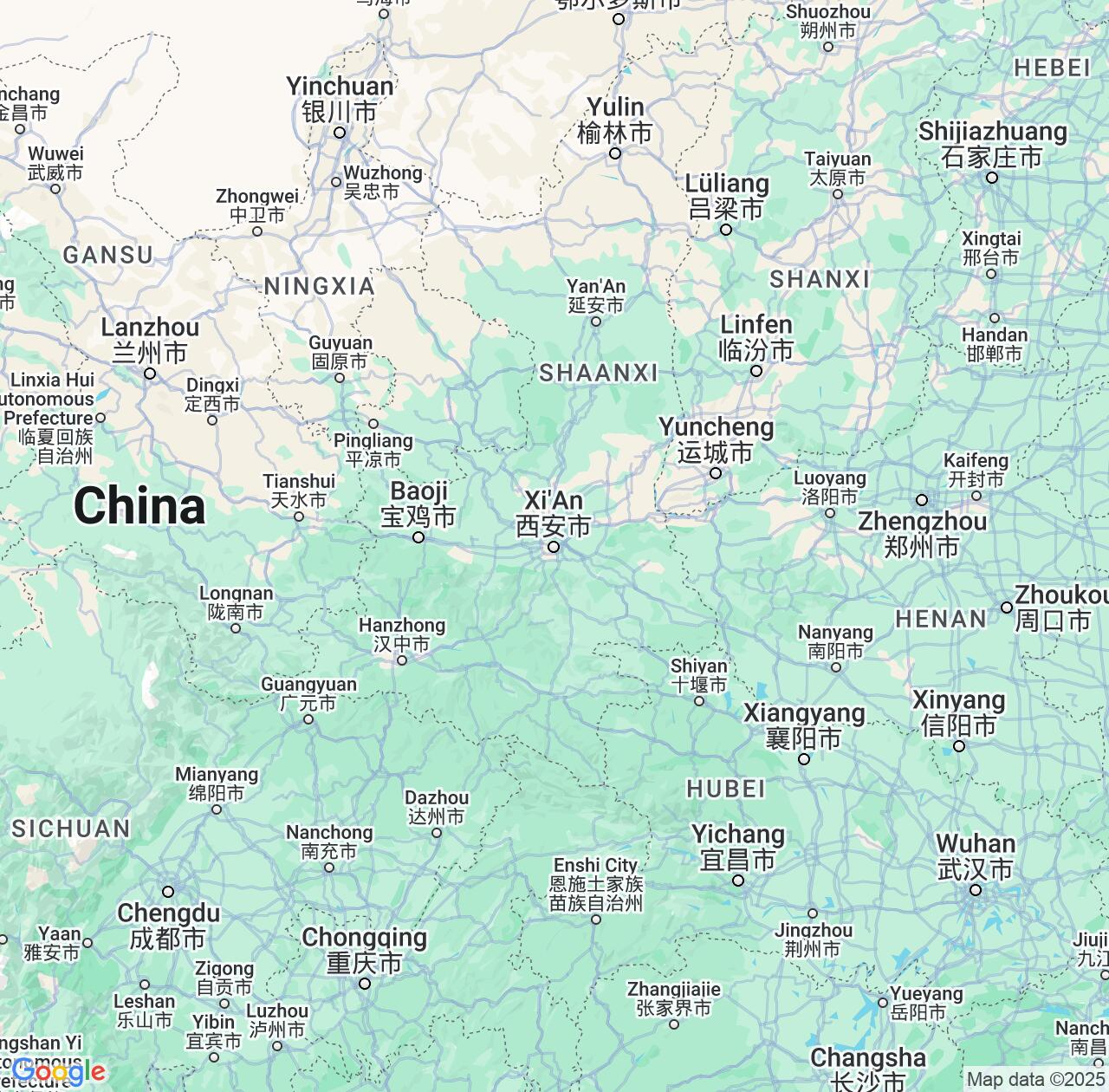 Map image for Intellectual Property Lawyers in Shaanxi and China IP firms at coordinates  ; .