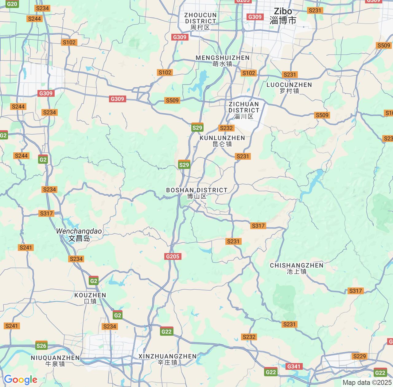 Map image for Intellectual Property Lawyers in Boshan and Shandong IP firms at coordinates  ; .