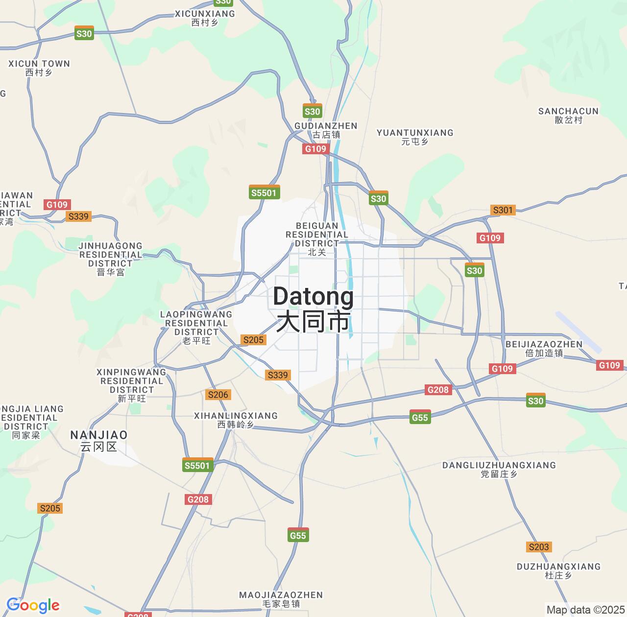 Map image for Intellectual Property Lawyers in Datong and Shanxi IP firms at coordinates  ; .
