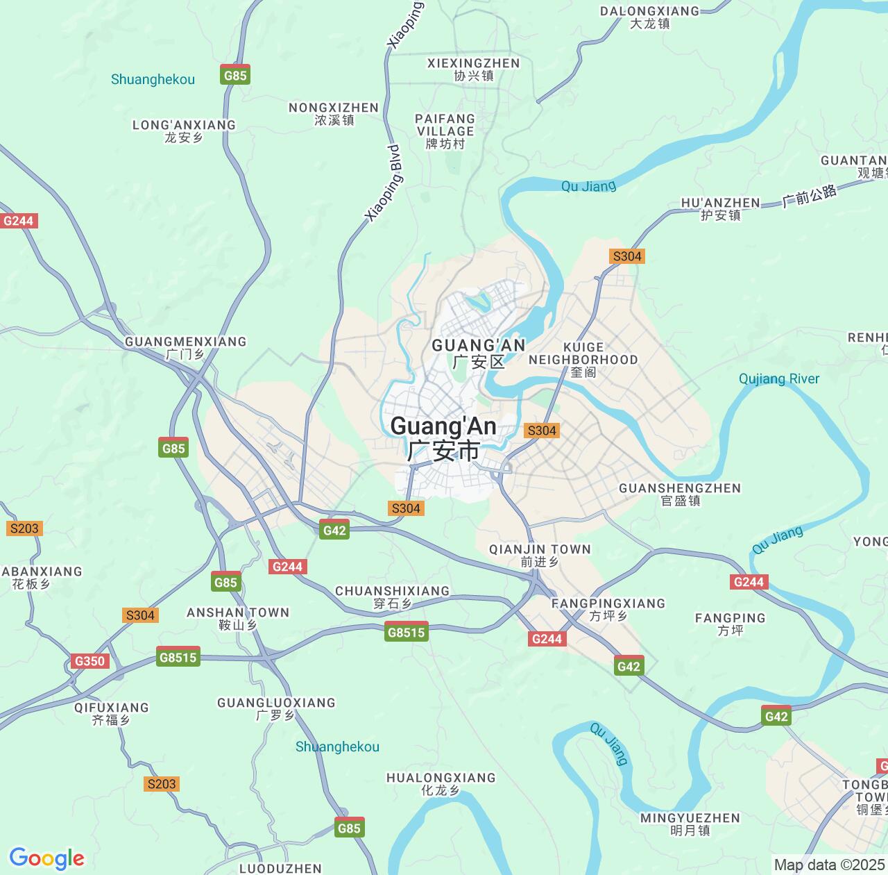 Map image for Intellectual Property Lawyers in Guang'an and Sichuan IP firms at coordinates  ; .