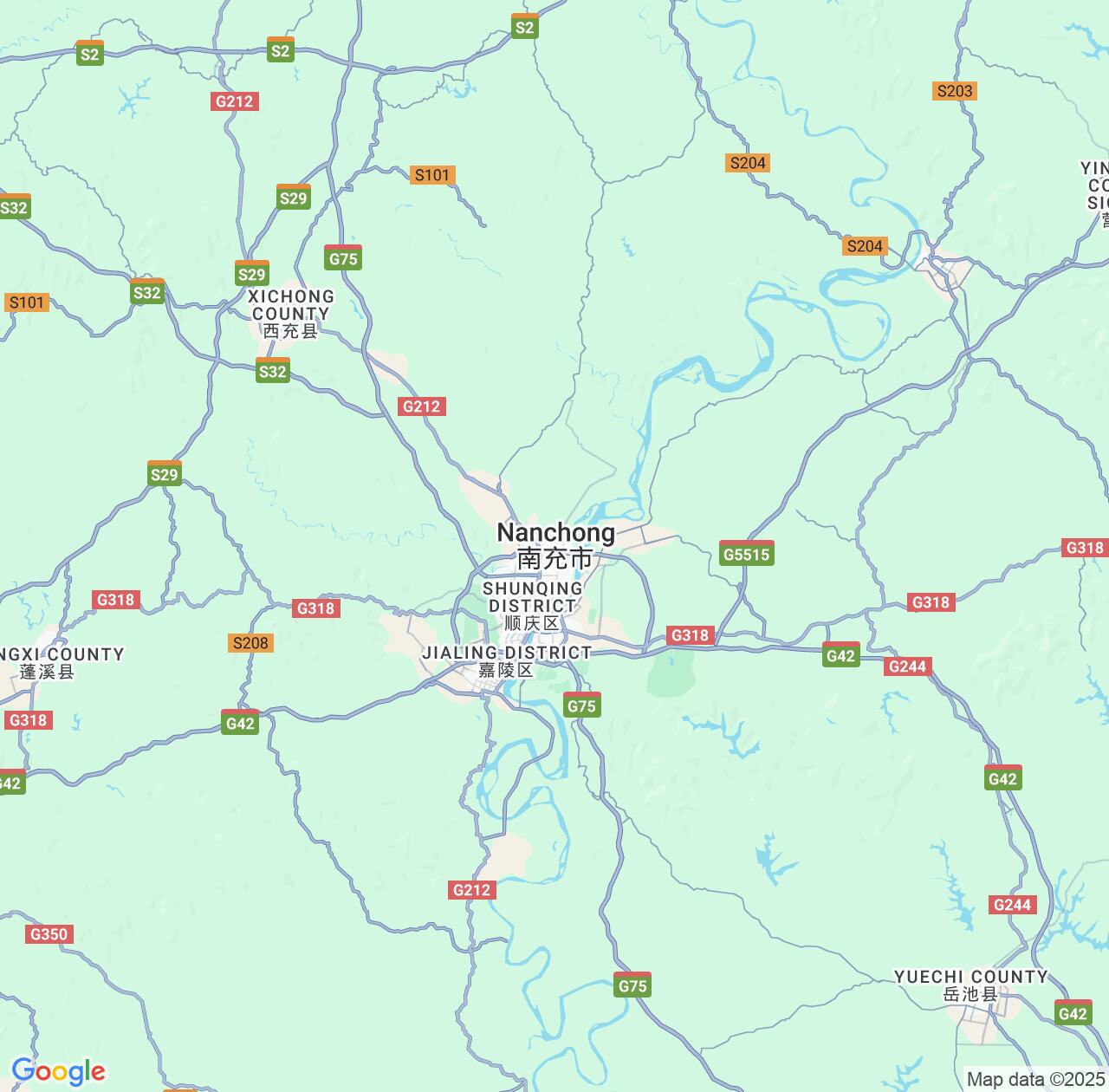 Map image for Intellectual Property Lawyers in Nanchong and Sichuan IP firms at coordinates  ; .