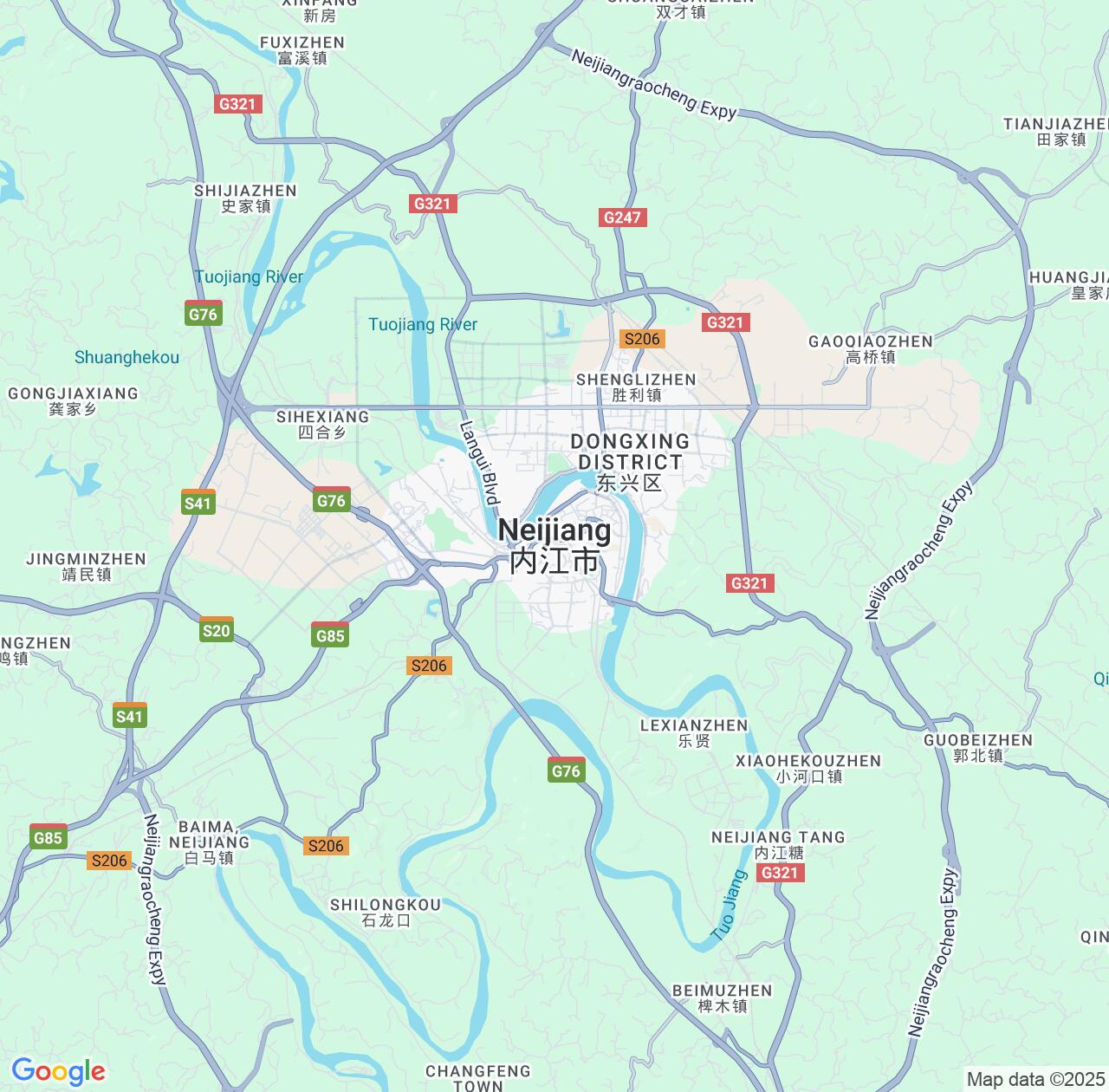 Map image for Intellectual Property Lawyers in Neijiang and Sichuan IP firms at coordinates  ; .