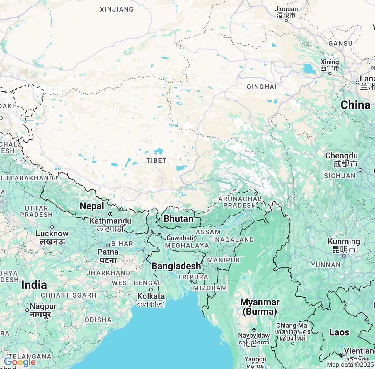Map image for Intellectual Property Lawyers in Tibet and China IP firms at coordinates  ; .