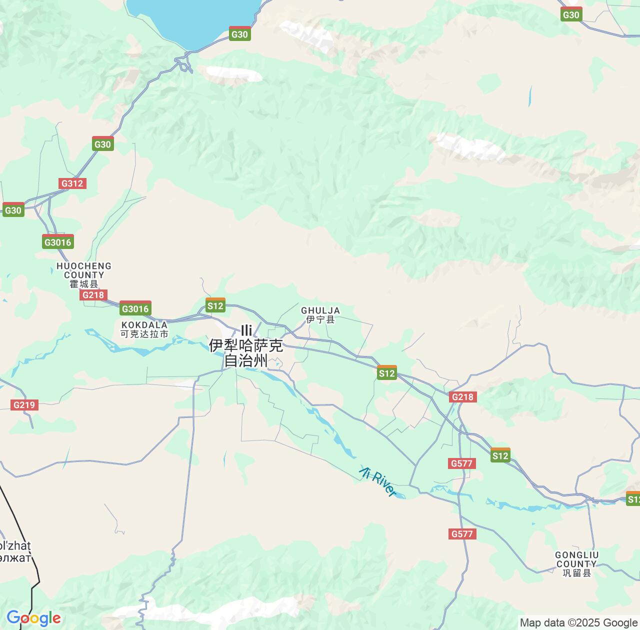 Map image for Intellectual Property Lawyers in Ghulja and Xinjiang IP firms at coordinates  ; .