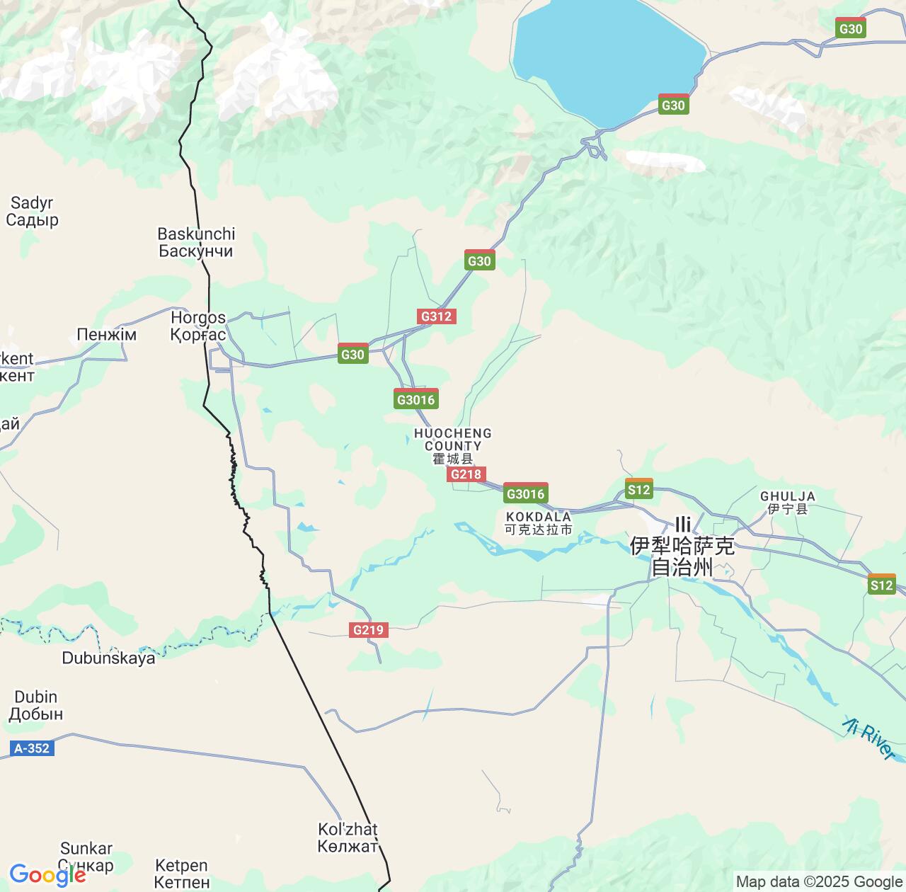Map image for Intellectual Property Lawyers in Huocheng and Xinjiang IP firms at coordinates  ; .