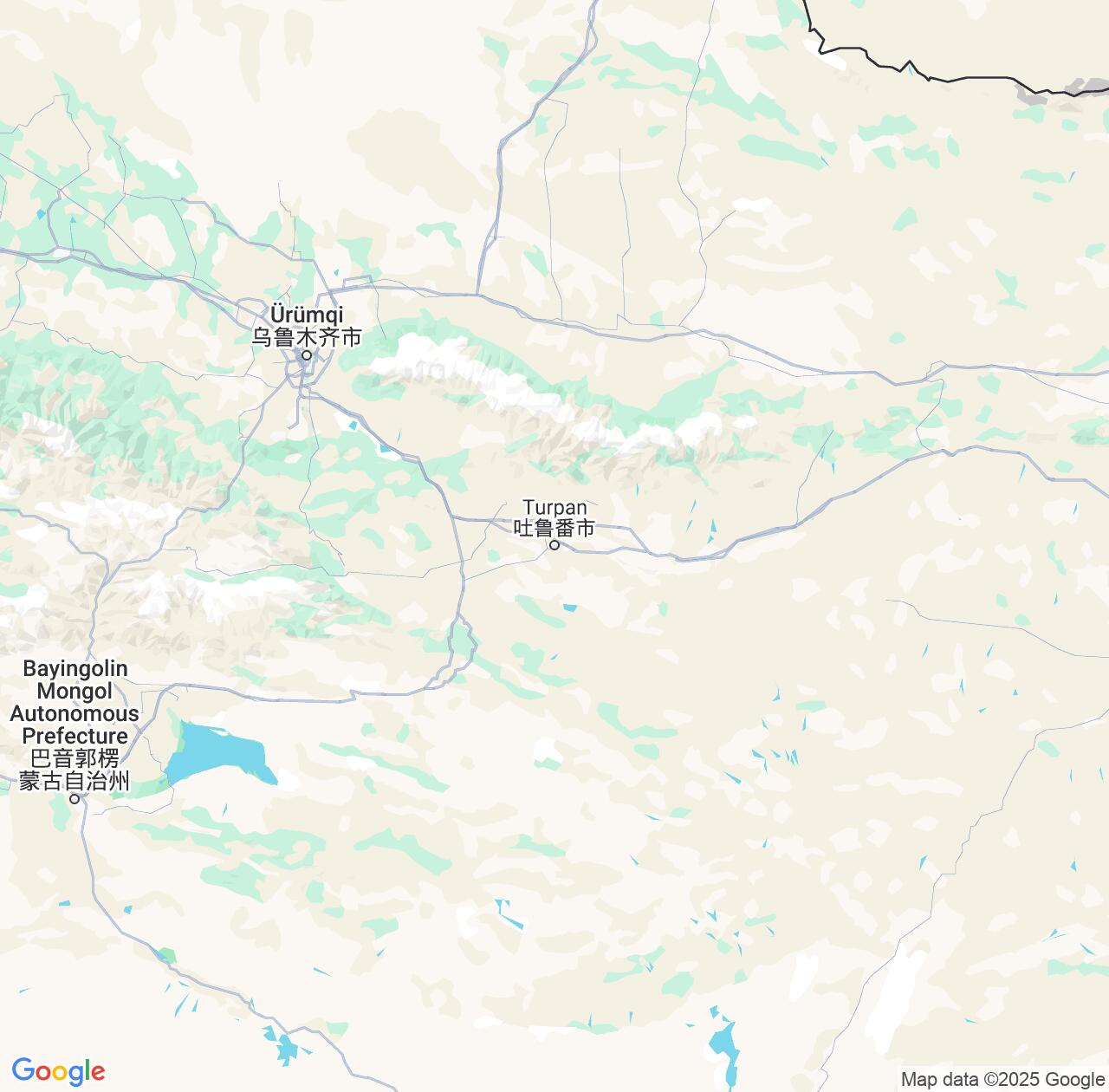 Map image for Intellectual Property Lawyers in Turpan and Xinjiang IP firms at coordinates  ; .