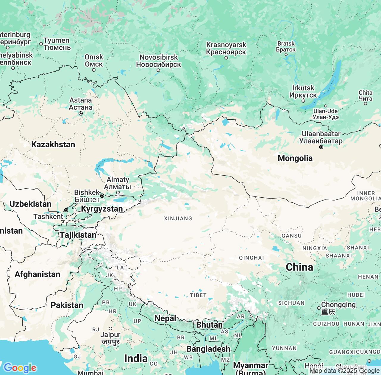 Map image for Intellectual Property Lawyers in Xinjiang and China IP firms at coordinates  ; .
