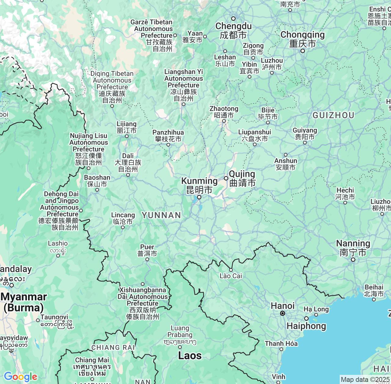 Map image for Intellectual Property Lawyers in Yunnan and China IP firms at coordinates  ; .