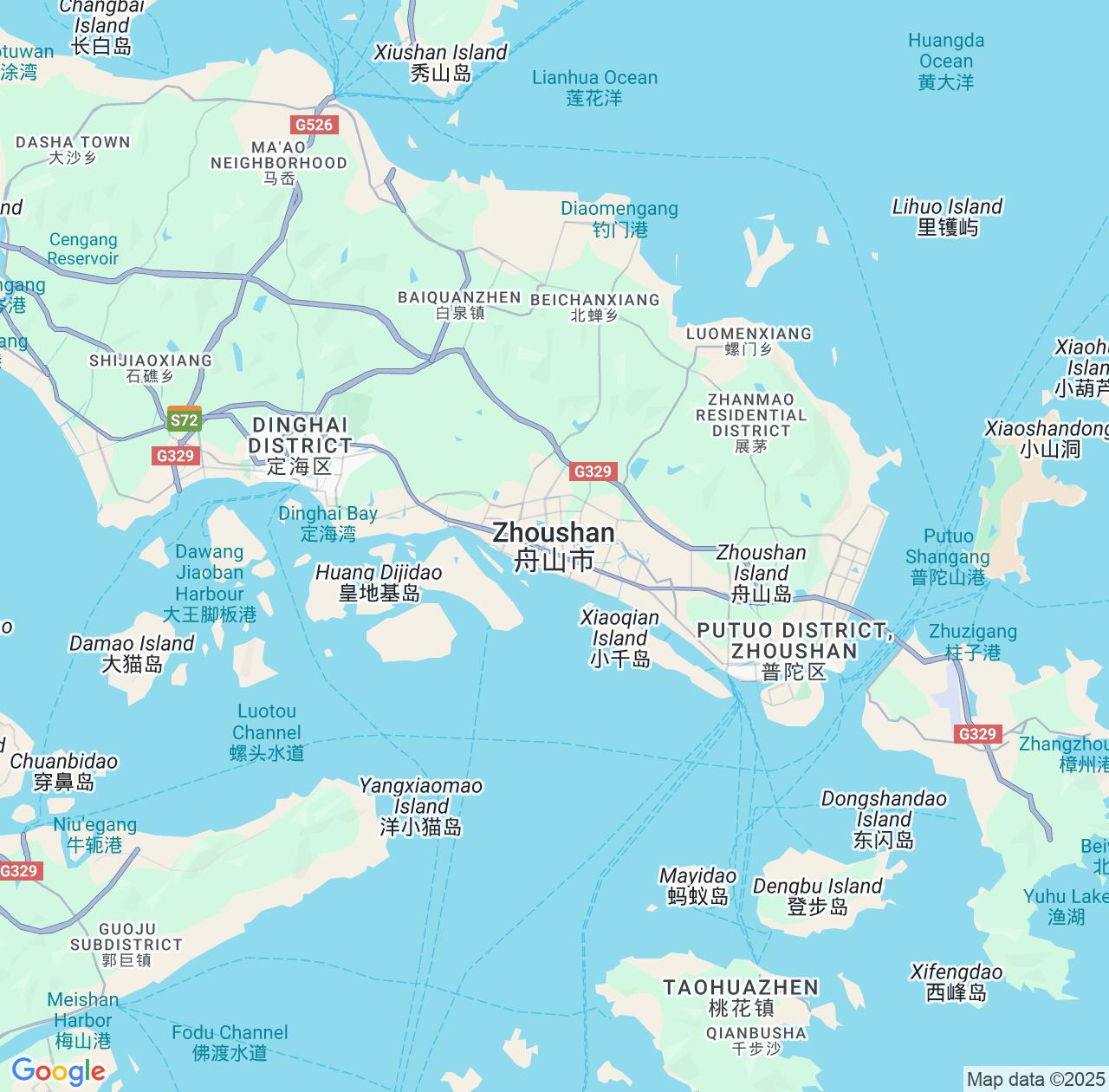 Map image for Intellectual Property Lawyers in Zhoushan and Zhejiang IP firms at coordinates  ; .