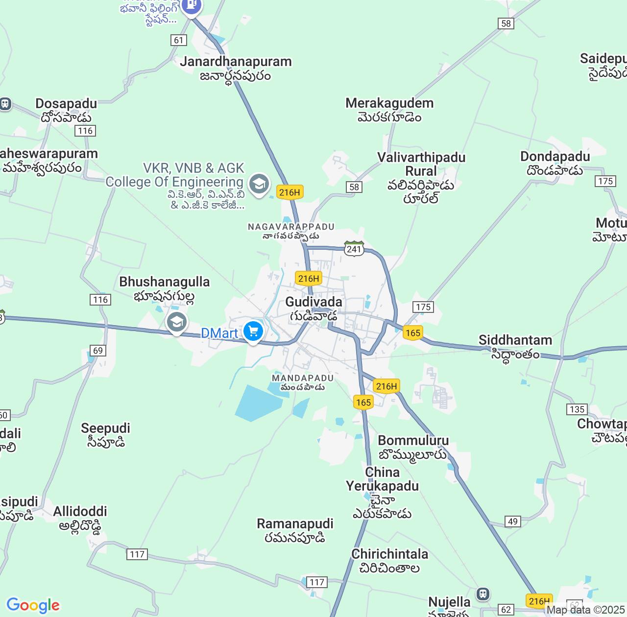 Map image for Intellectual Property Lawyers in Gudivada and Andhra Pradesh IP firms at coordinates  ; .
