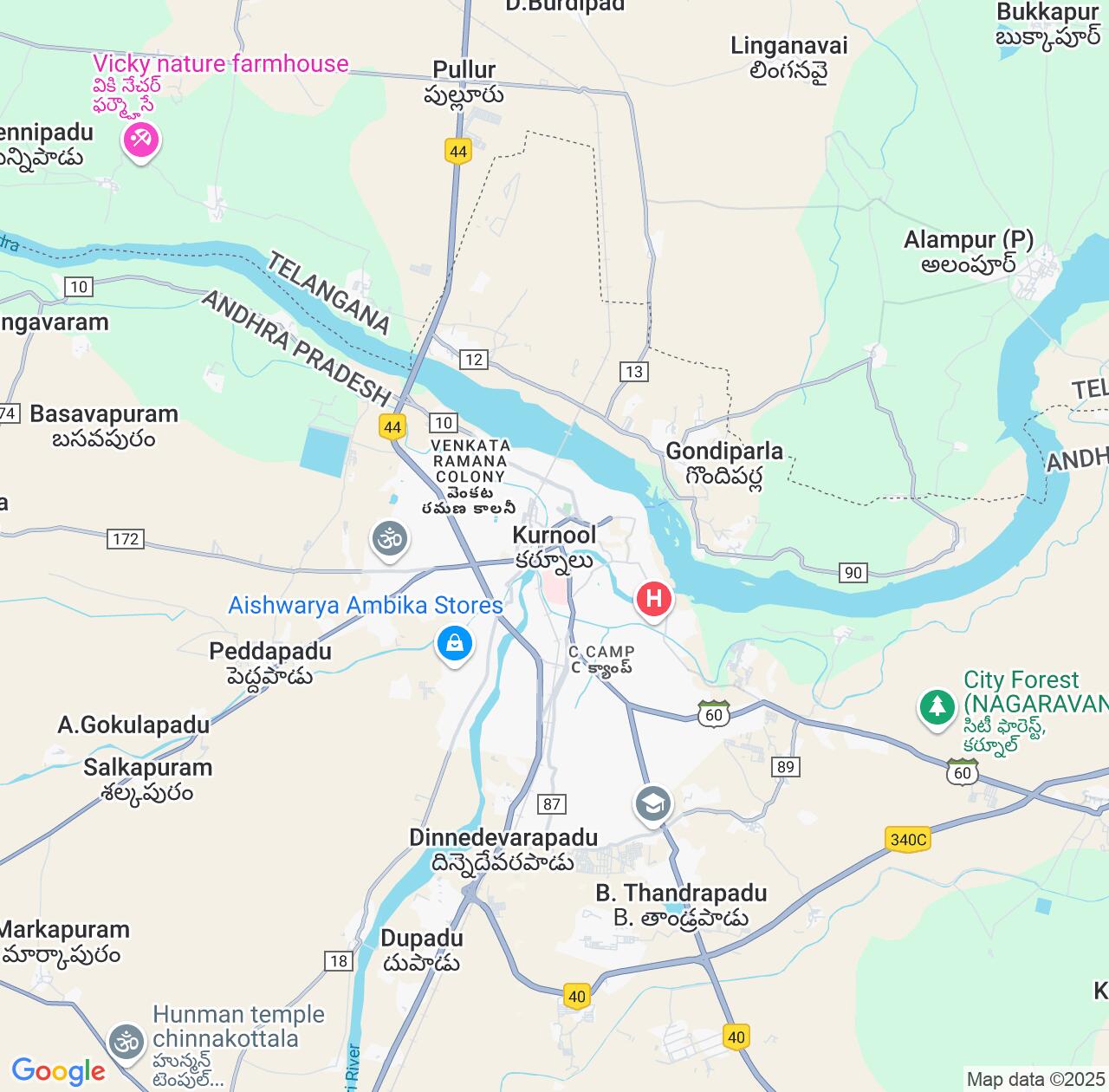 Map image for Intellectual Property Lawyers in Kurnool and Andhra Pradesh IP firms at coordinates  ; .
