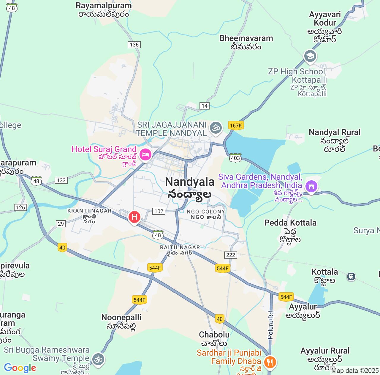 Map image for Intellectual Property Lawyers in Nandyal and Andhra Pradesh IP firms at coordinates  ; .