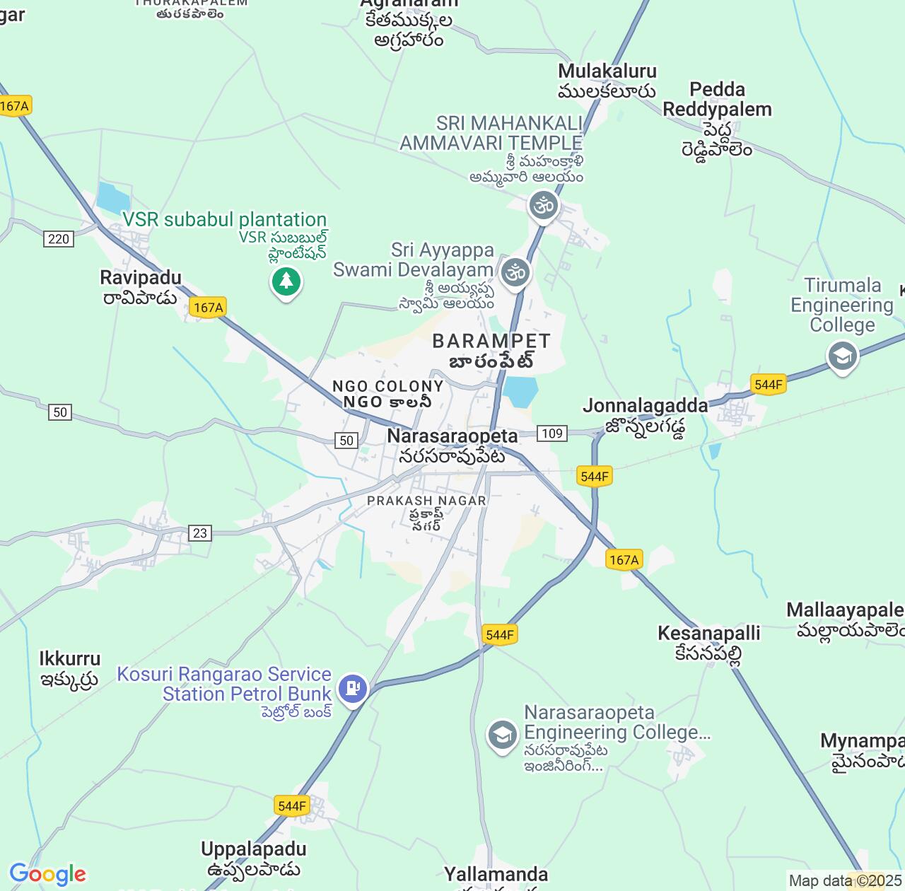 Map image for Intellectual Property Lawyers in Narasaraopet and Andhra Pradesh IP firms at coordinates  ; .