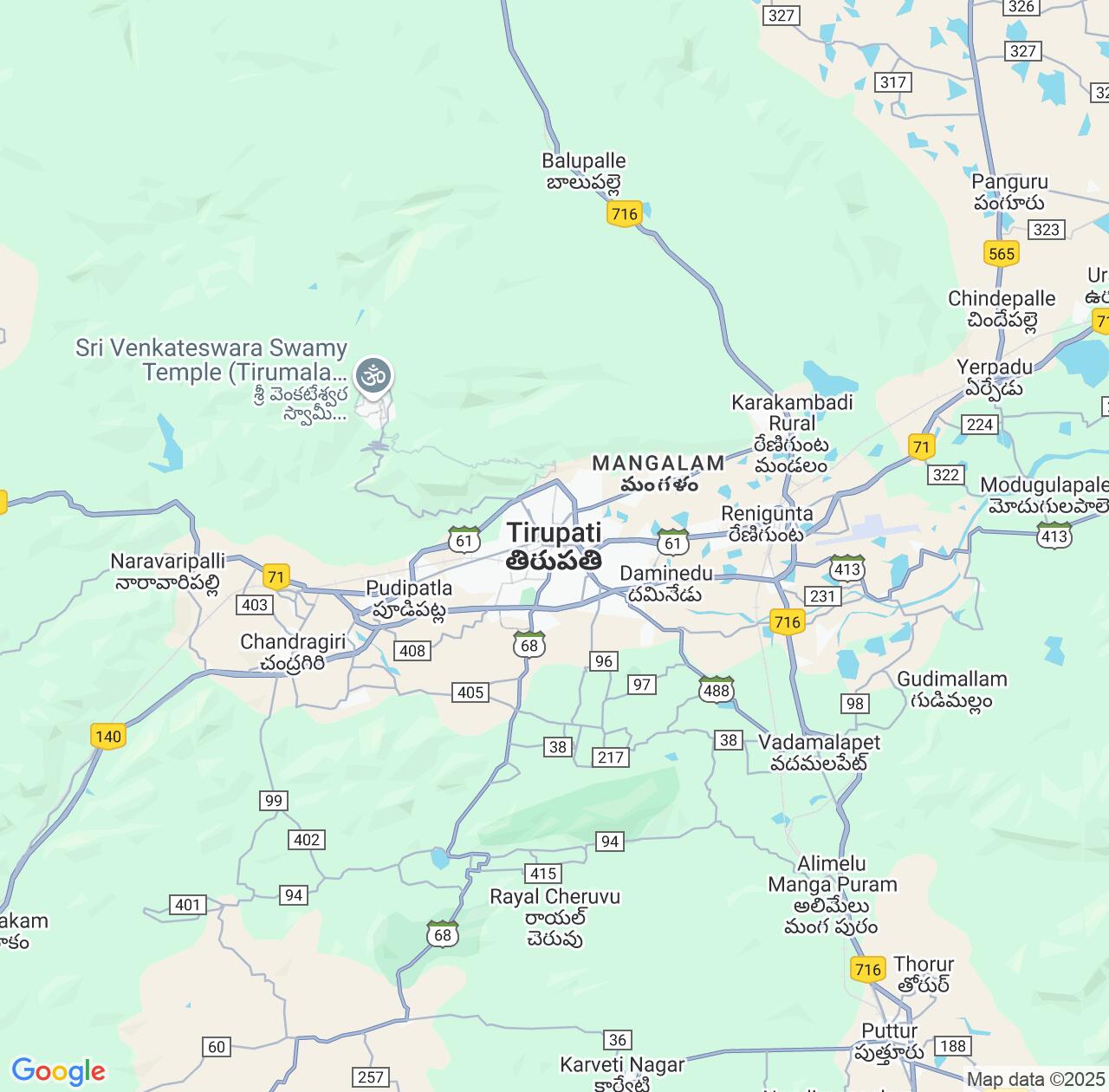 Map image for Intellectual Property Lawyers in Tirupati and Andhra Pradesh IP firms at coordinates  ; .