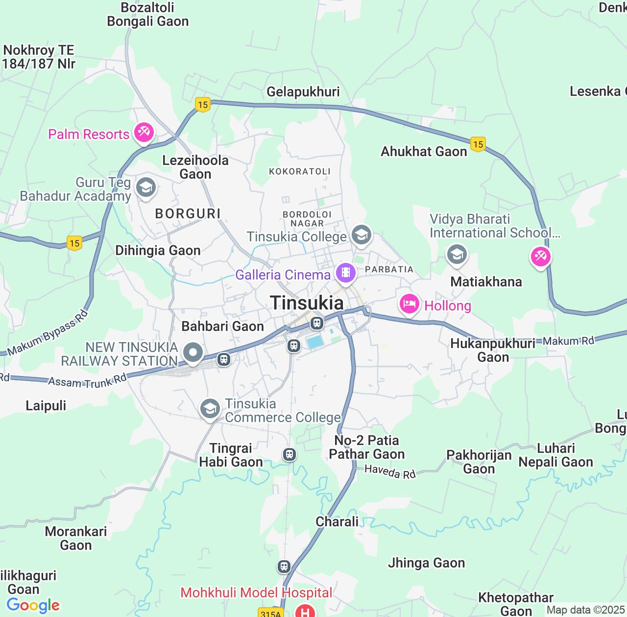 Map image for Intellectual Property Lawyers in Tinsukia and Assam IP firms at coordinates  ; .