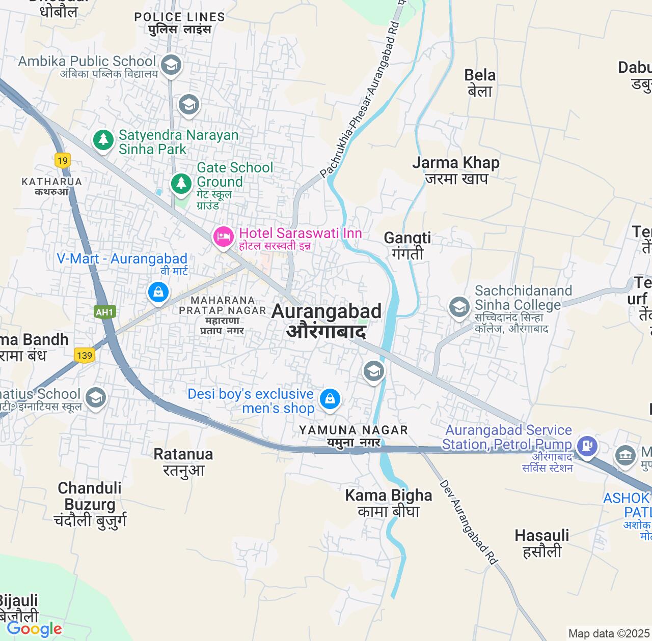 Map image for Intellectual Property Lawyers in Aurangabad and Bihar IP firms at coordinates  ; .