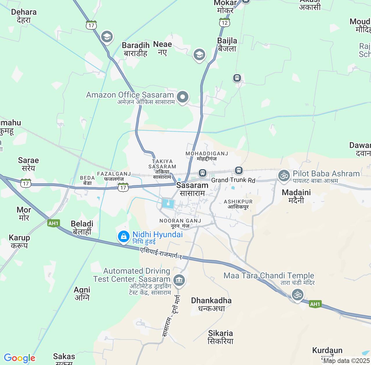 Map image for Intellectual Property Lawyers in Sasaram and Bihar IP firms at coordinates  ; .
