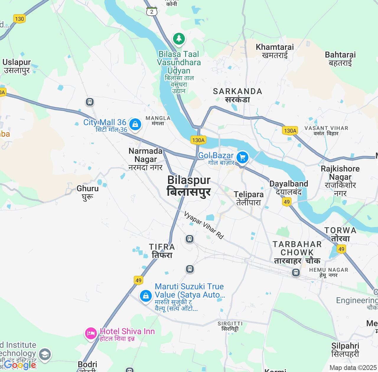 Map image for Intellectual Property Lawyers in Bilaspur and Chhattisgarh IP firms at coordinates  ; .