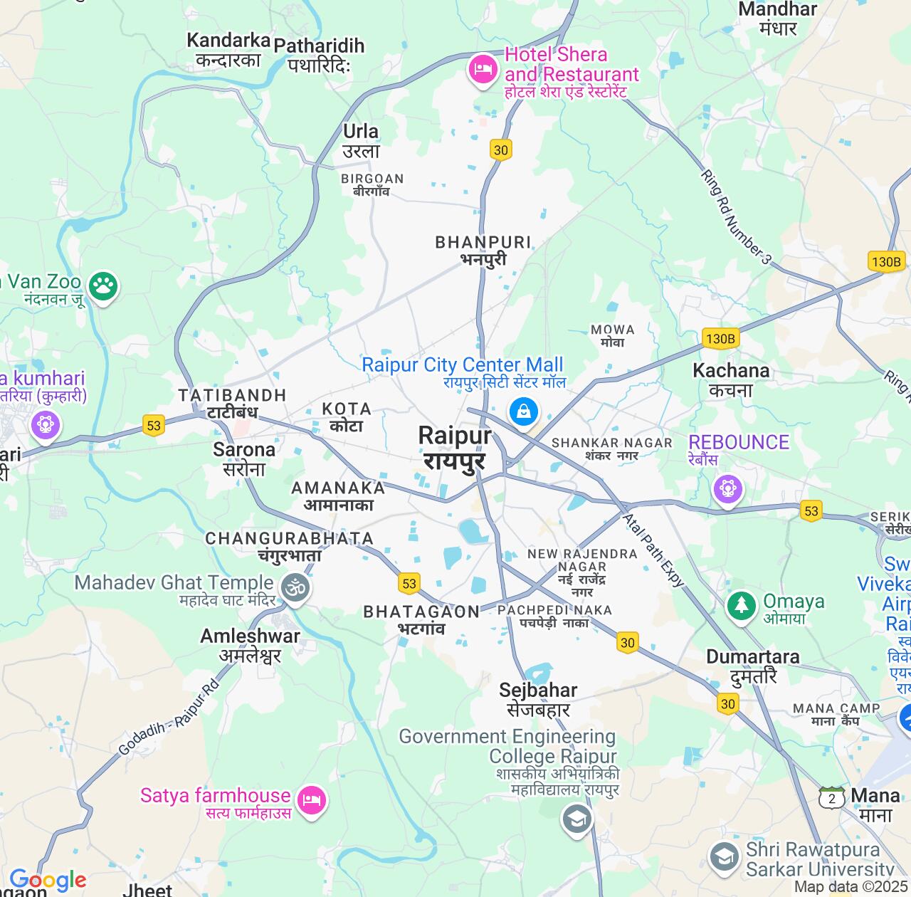 Map image for Intellectual Property Lawyers in Raipur and Chhattisgarh IP firms at coordinates  ; .