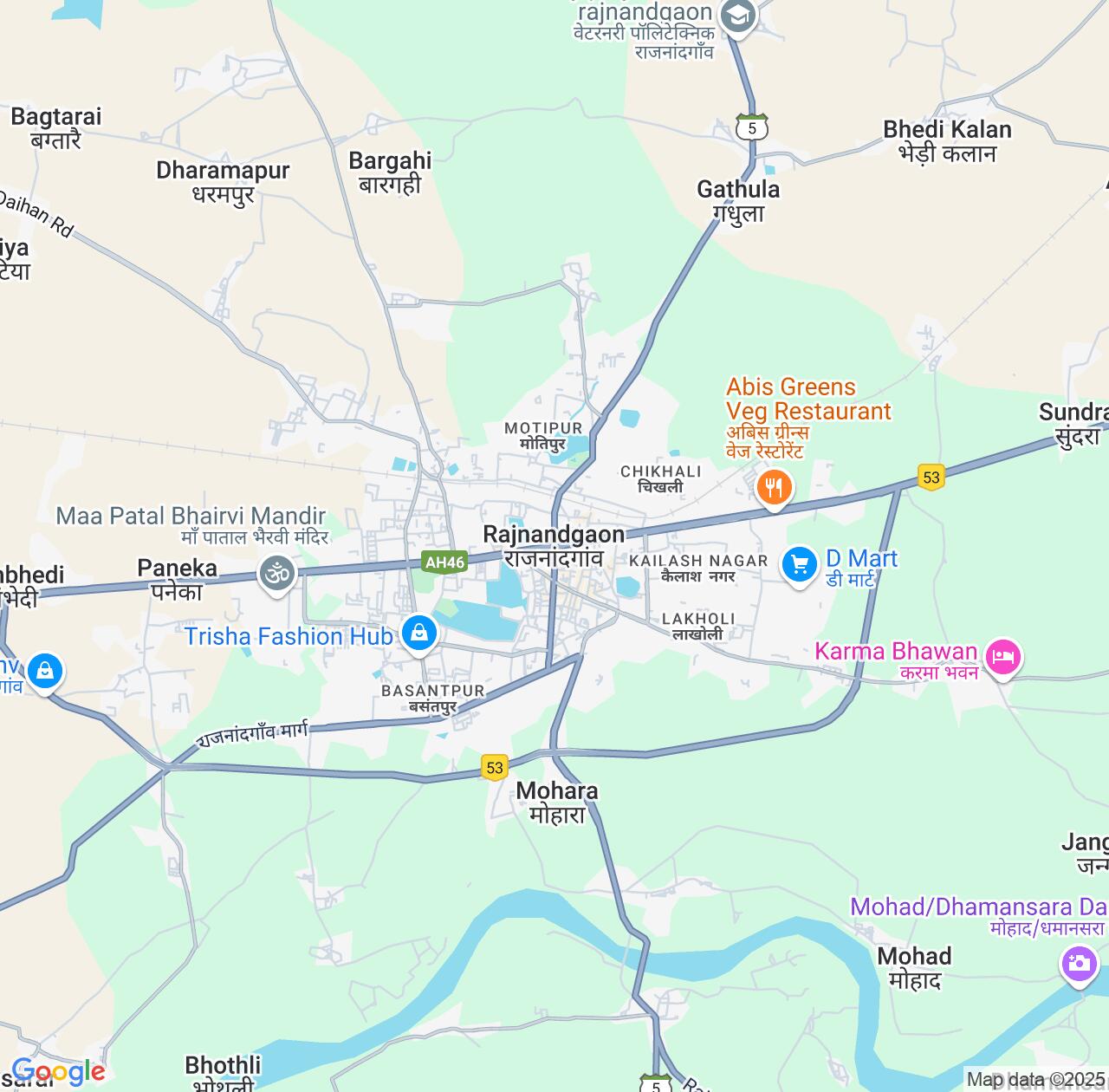 Map image for Intellectual Property Lawyers in Raj-Nandgaon and Chhattisgarh IP firms at coordinates  ; .