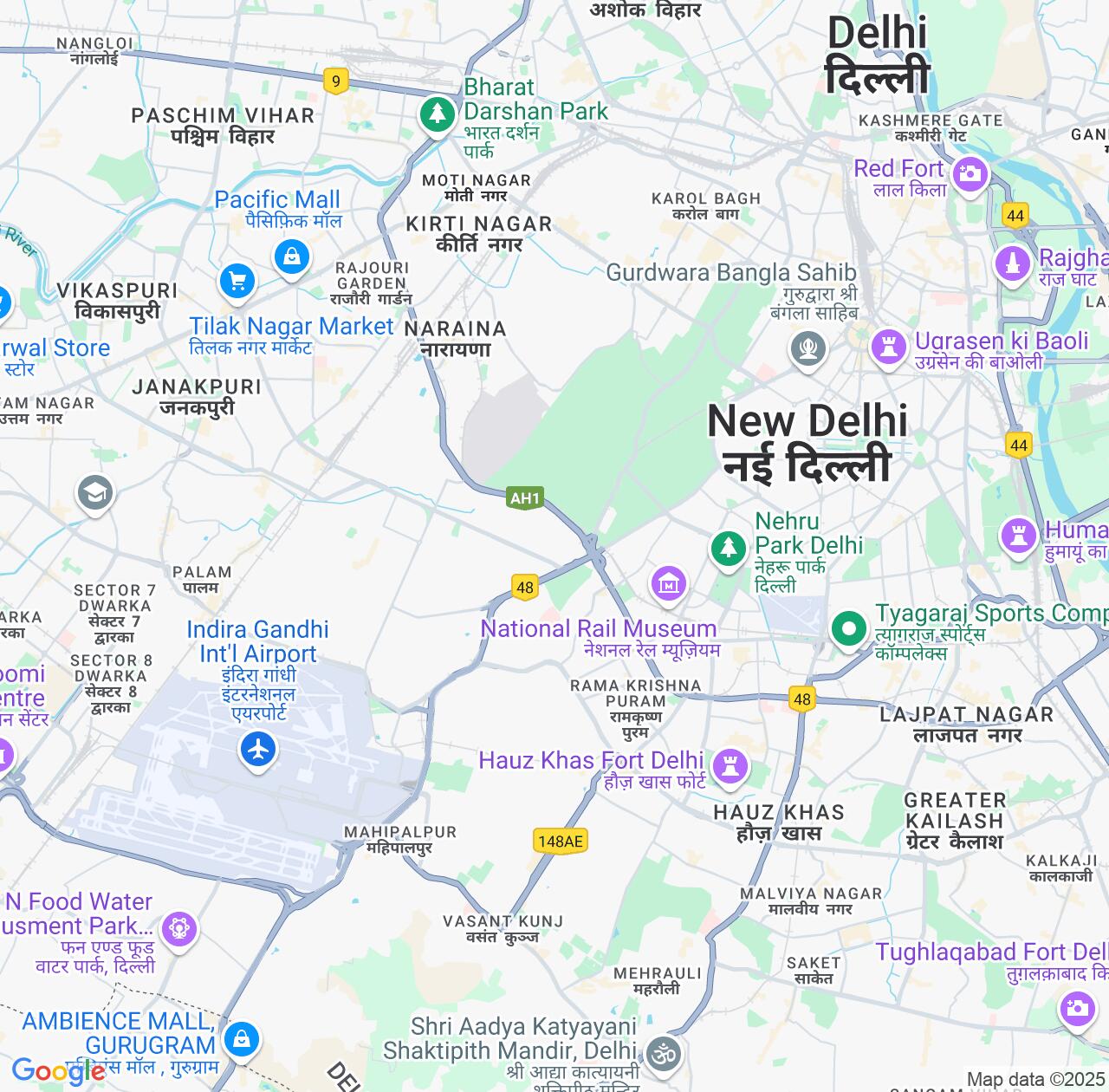 Map image for Intellectual Property Lawyers in Delhi Cantonment and Delhi IP firms at coordinates  ; .