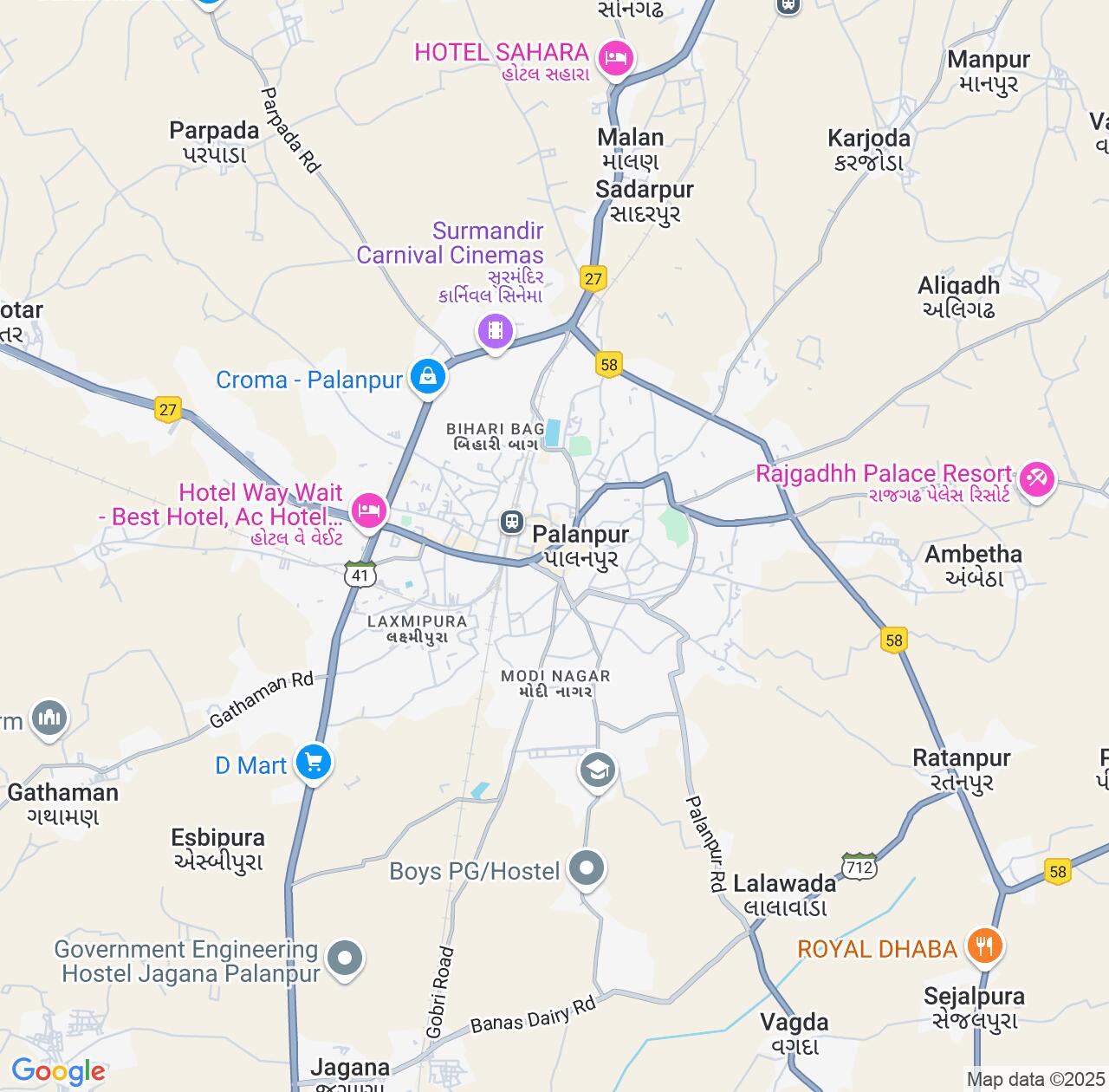 Map image for Intellectual Property Lawyers in Palanpur and Gujarat IP firms at coordinates  ; .