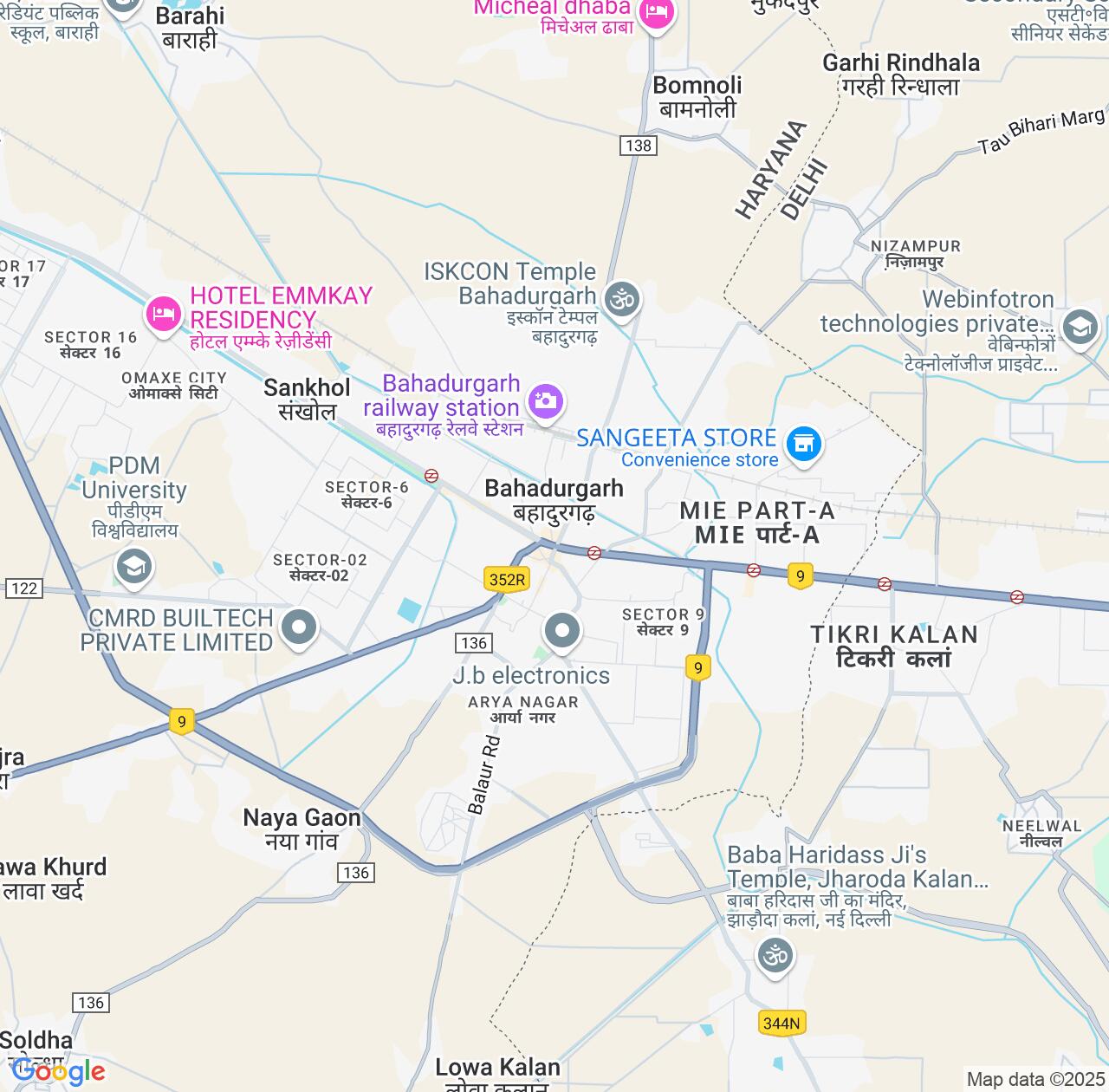 Map image for Intellectual Property Lawyers in Bahadurgarh and Haryana IP firms at coordinates  ; .