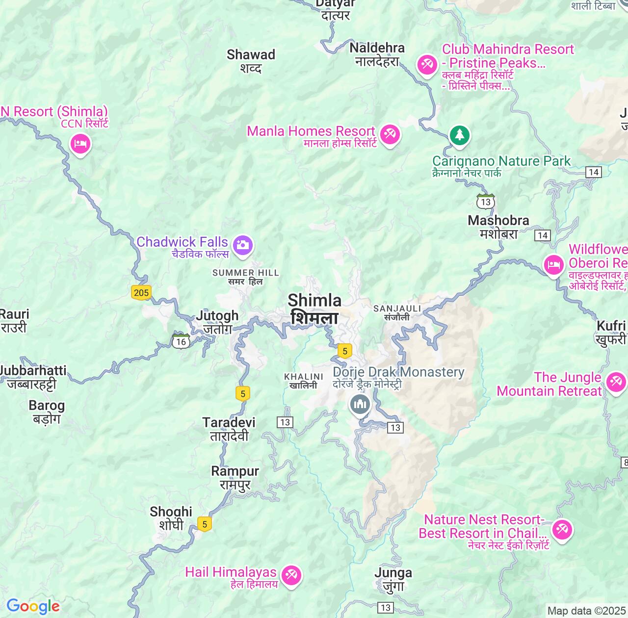 Map image for Intellectual Property Lawyers in Shimla and Himachal Pradesh IP firms at coordinates  ; .