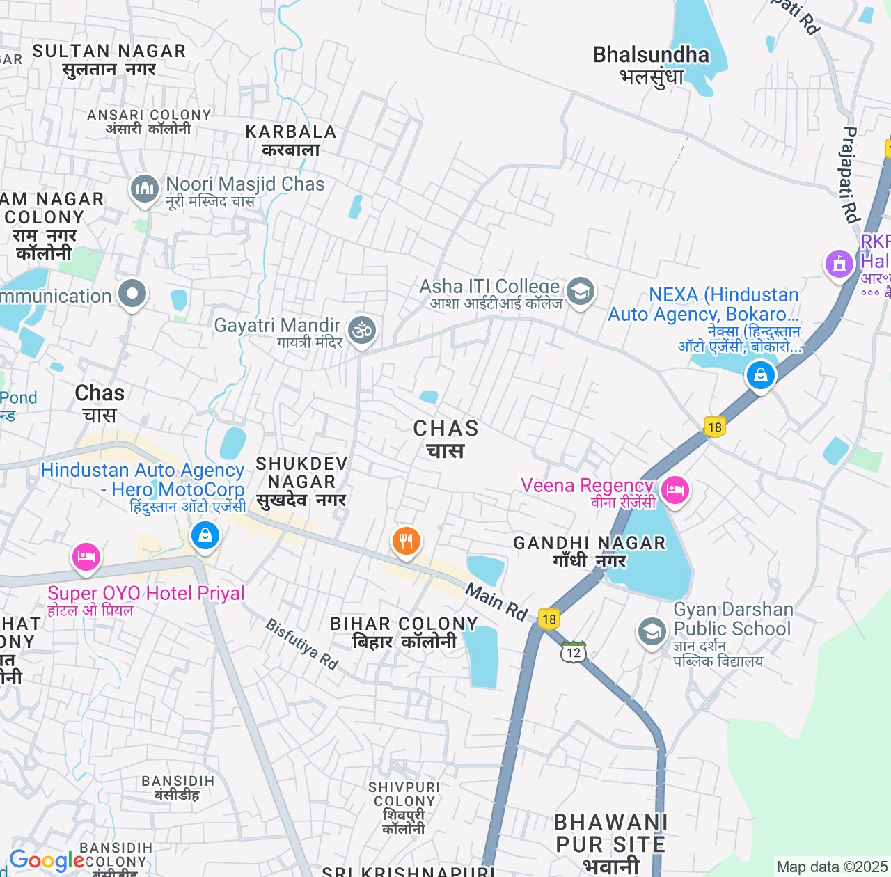 Map image for Intellectual Property Lawyers in Chas and Jharkhand IP firms at coordinates  ; .