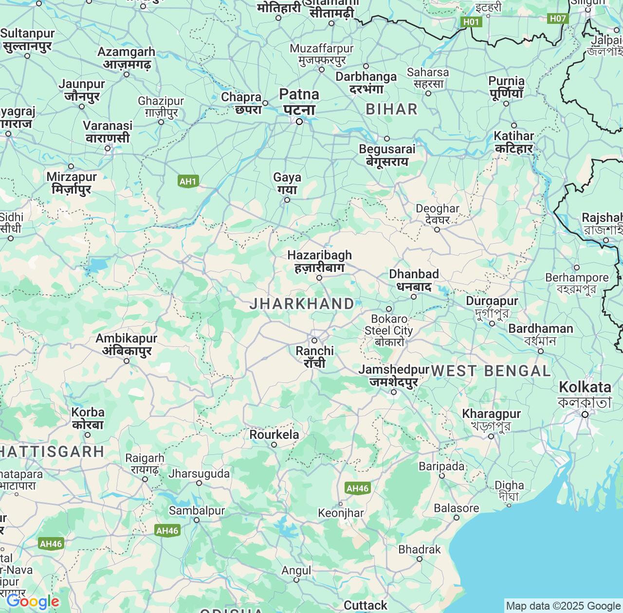 Map image for Intellectual Property Lawyers in Jharkhand and India IP firms at coordinates  ; .