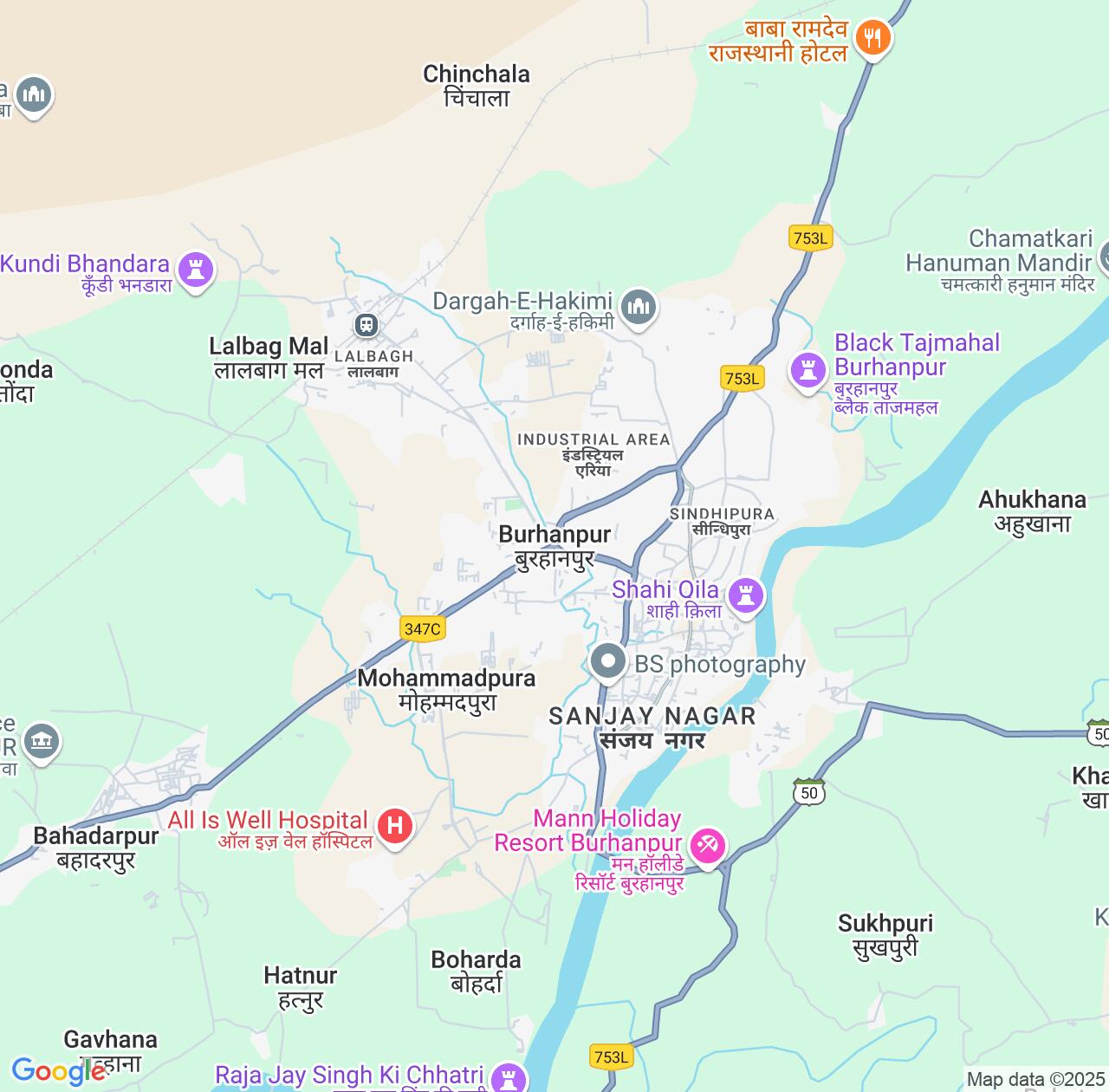 Map image for Intellectual Property Lawyers in Burhanpur and Madhya Pradesh IP firms at coordinates  ; .