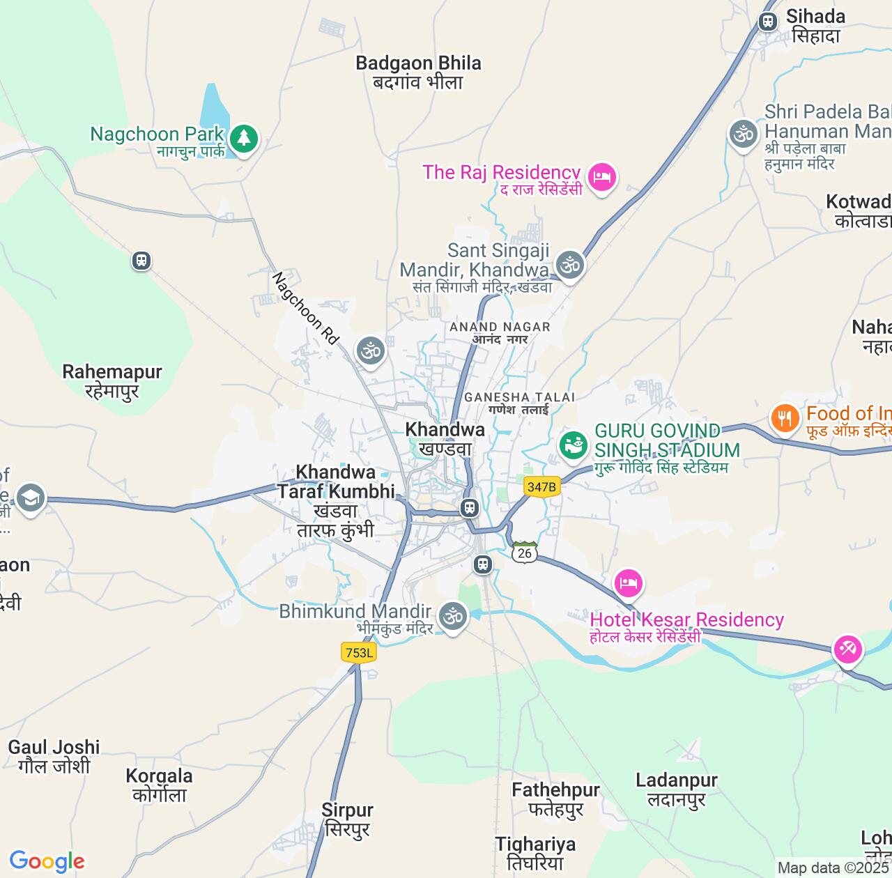 Map image for Intellectual Property Lawyers in Khandwa and Madhya Pradesh IP firms at coordinates  ; .