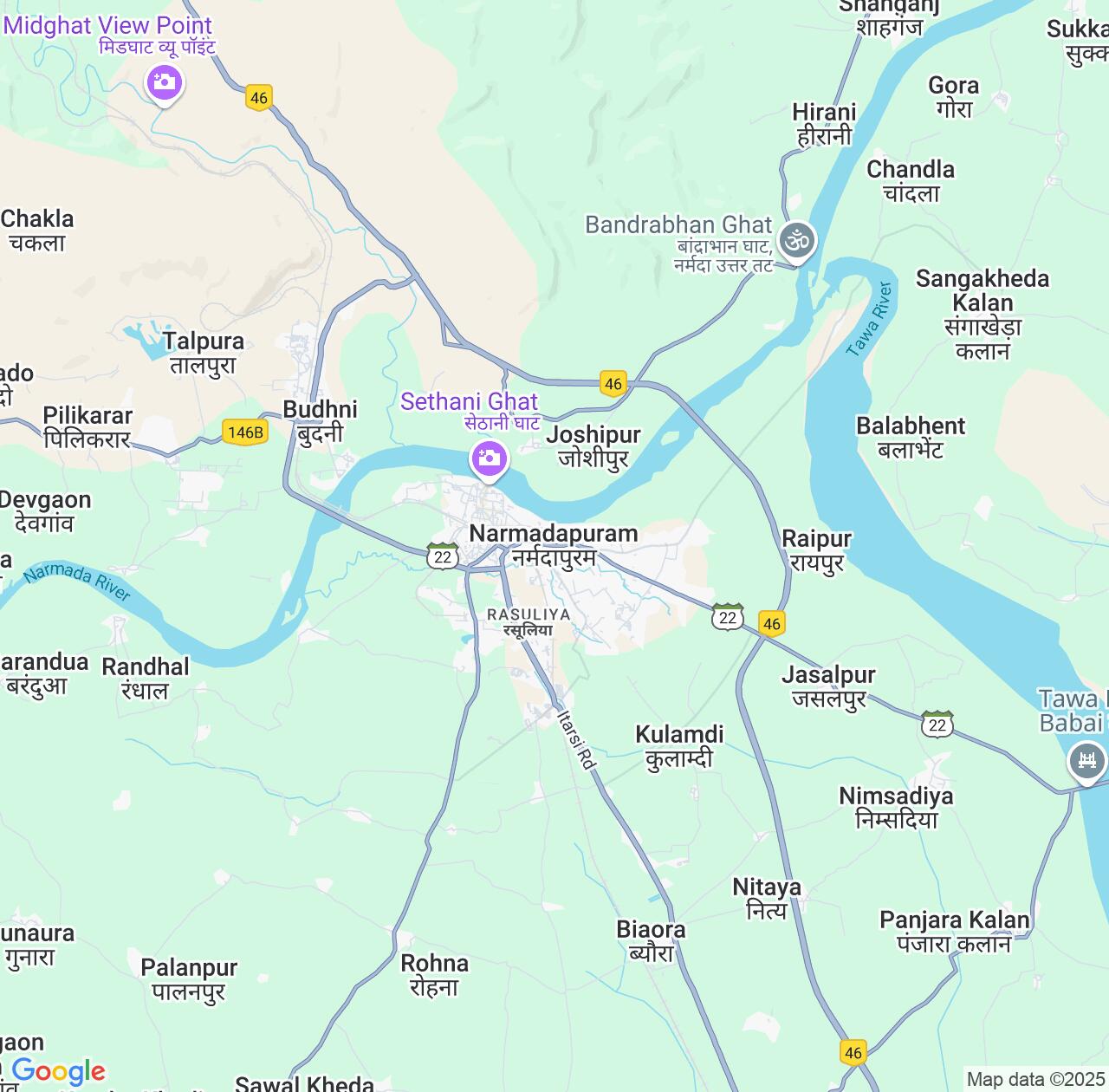 Map image for Intellectual Property Lawyers in Narmadapuram and Madhya Pradesh IP firms at coordinates  ; .