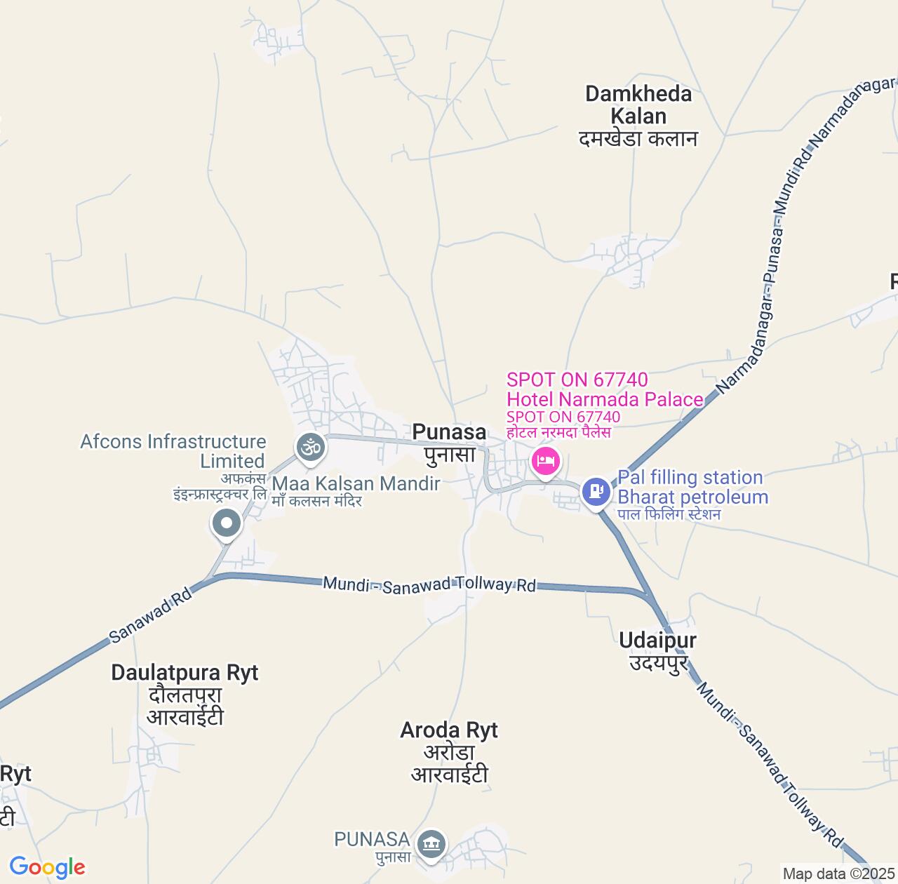 Map image for Intellectual Property Lawyers in Punasa and Madhya Pradesh IP firms at coordinates  ; .