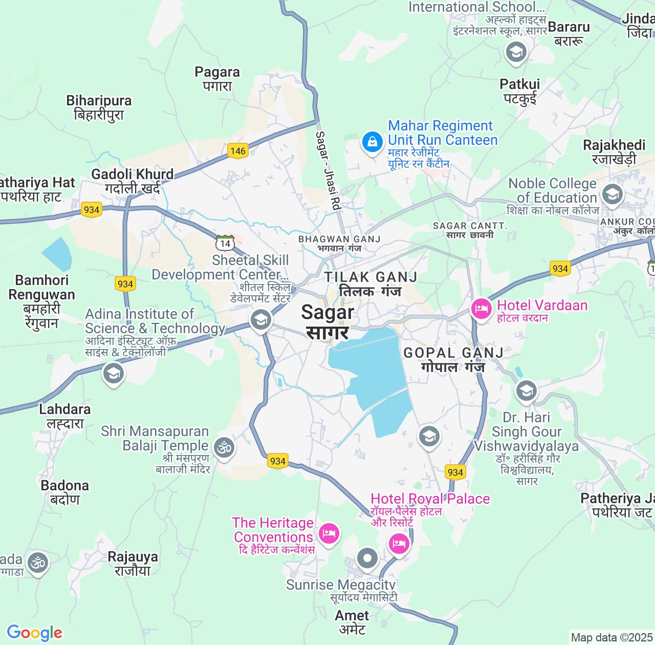 Map image for Intellectual Property Lawyers in Saugor and Madhya Pradesh IP firms at coordinates  ; .