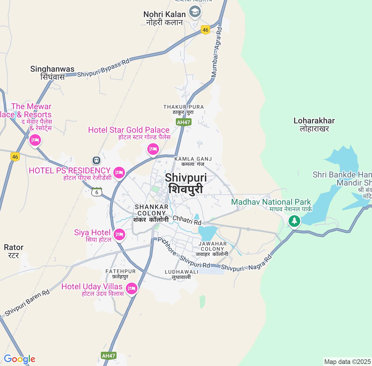 Map image for Intellectual Property Lawyers in Shivpuri and Madhya Pradesh IP firms at coordinates  ; .
