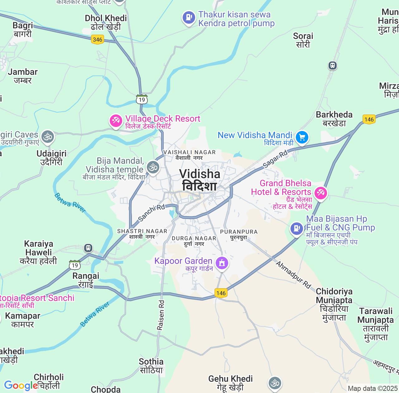 Map image for Intellectual Property Lawyers in Vidisha and Madhya Pradesh IP firms at coordinates  ; .