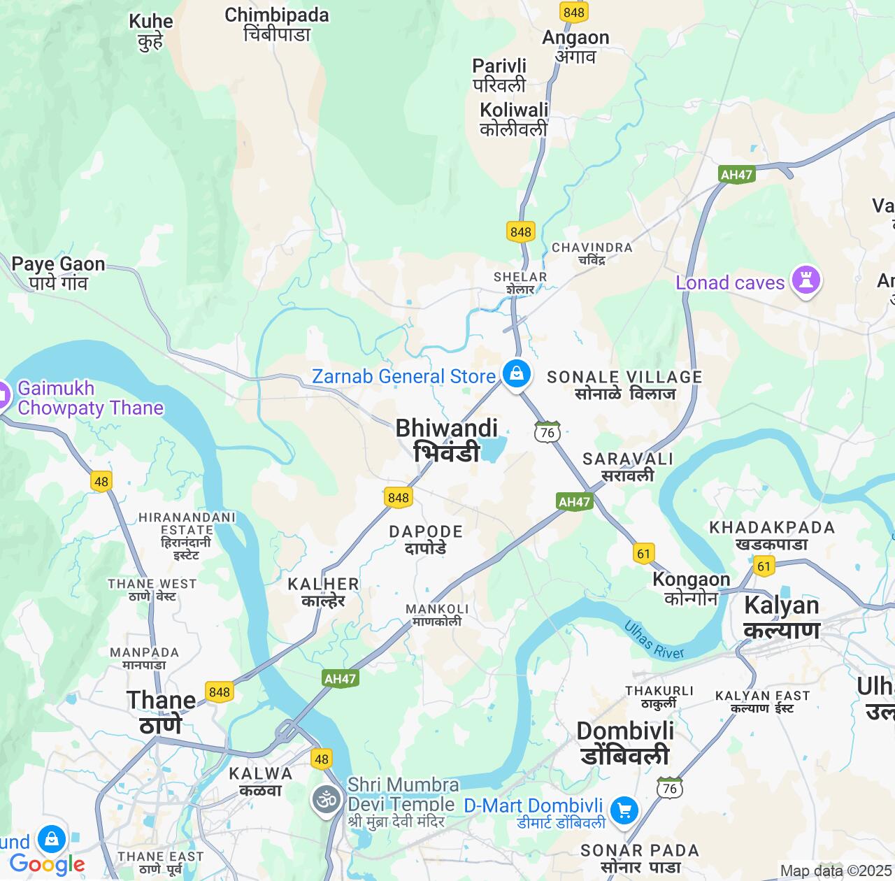 Map image for Intellectual Property Lawyers in Bhiwandi and Maharashtra IP firms at coordinates  ; .