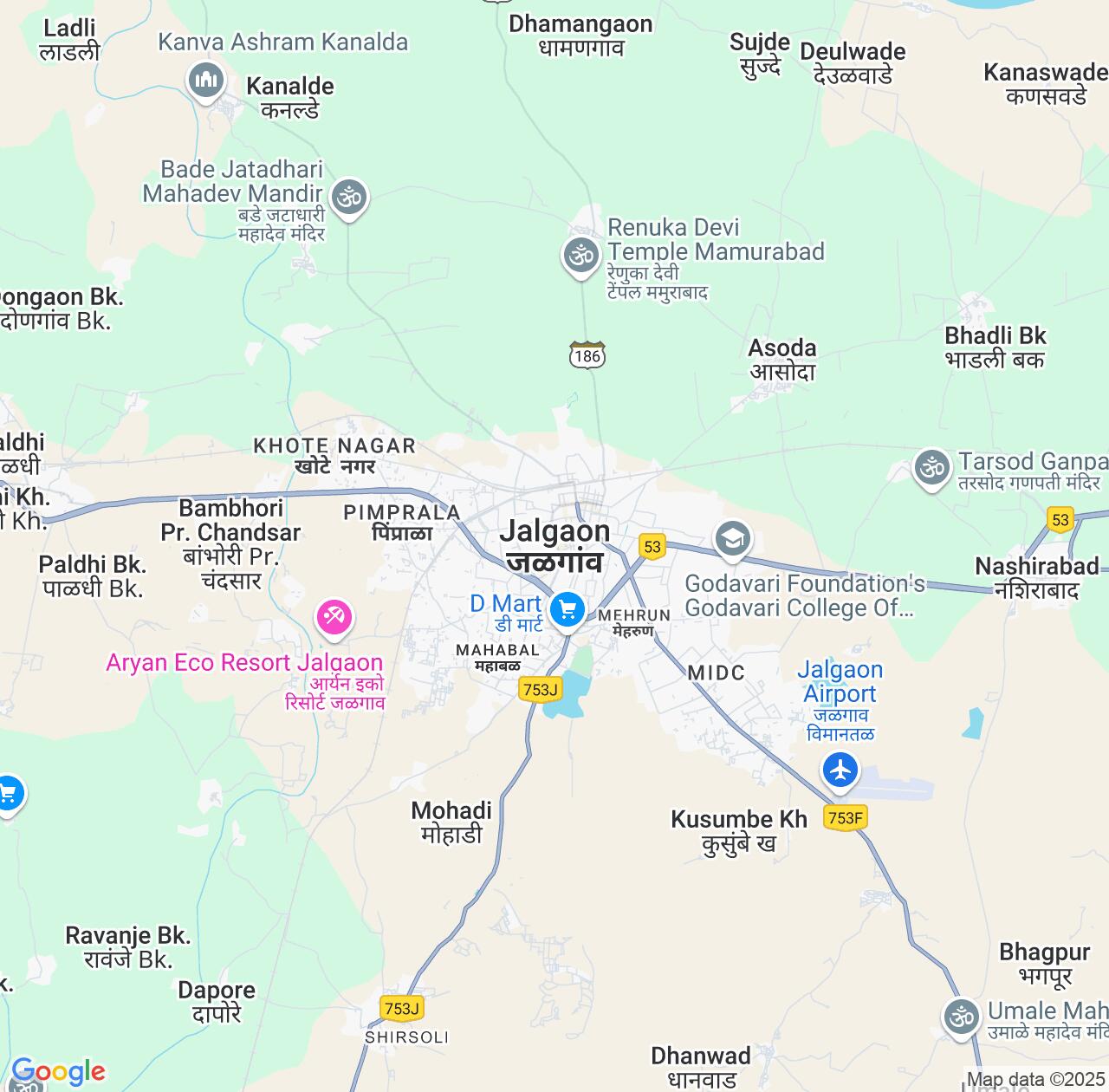 Map image for Intellectual Property Lawyers in Jalgaon and Maharashtra IP firms at coordinates  ; .
