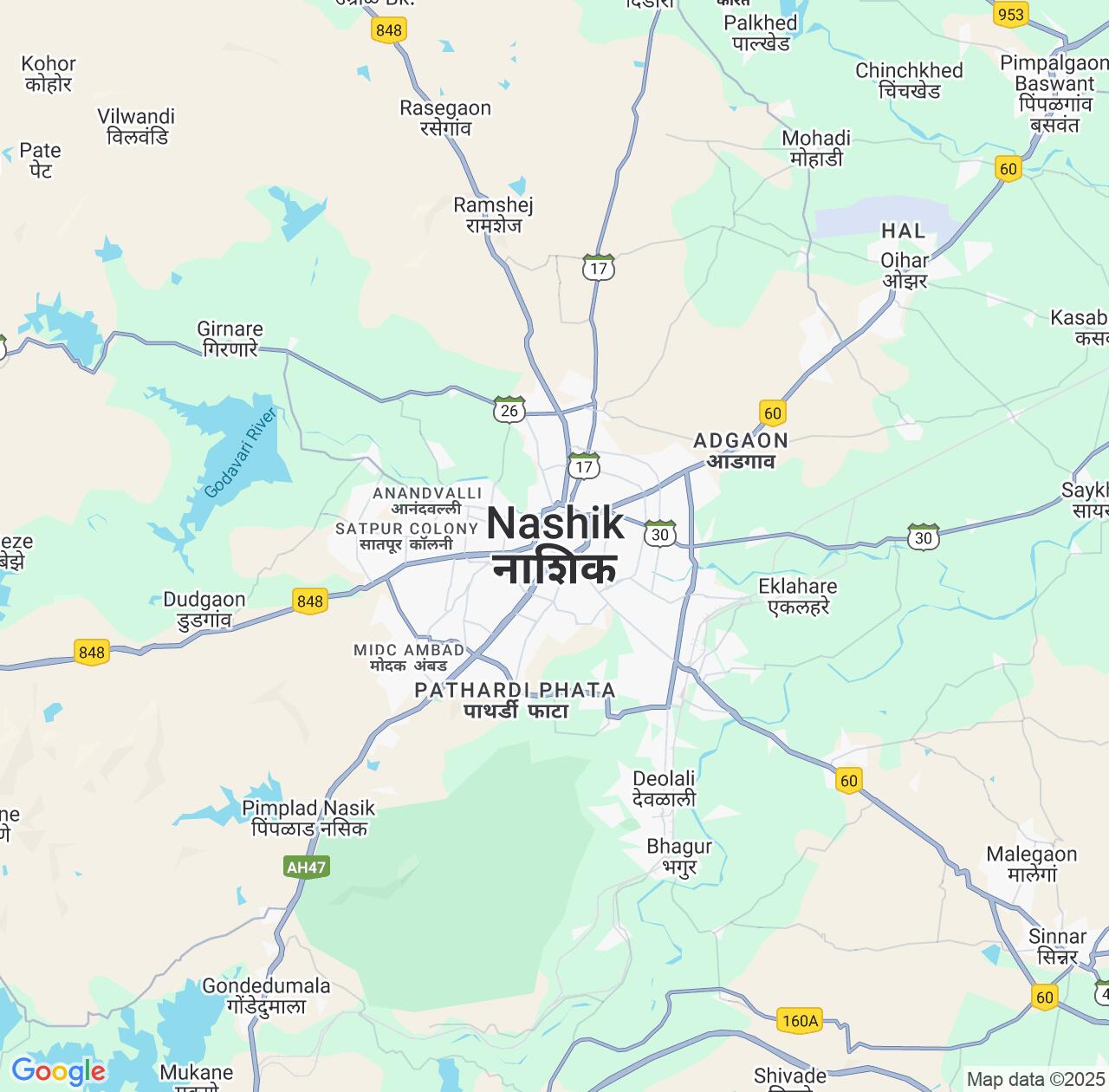 Map image for Intellectual Property Lawyers in Nashik and Maharashtra IP firms at coordinates  ; .