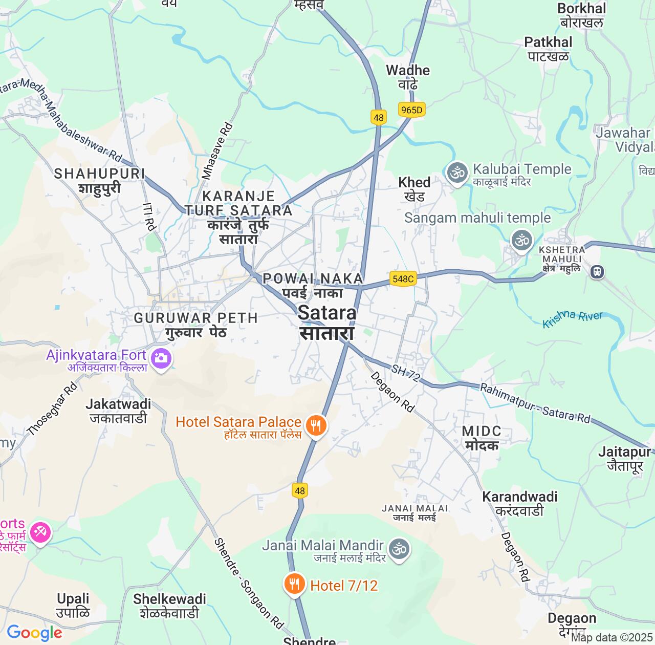 Map image for Intellectual Property Lawyers in Satara and Maharashtra IP firms at coordinates  ; .