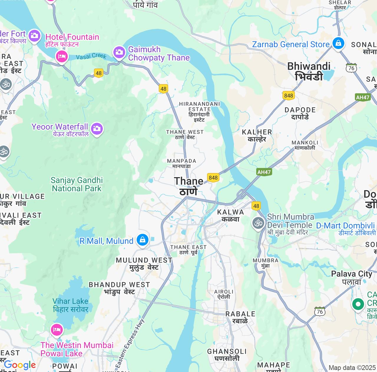 Map image for Intellectual Property Lawyers in Thane and Maharashtra IP firms at coordinates  ; .