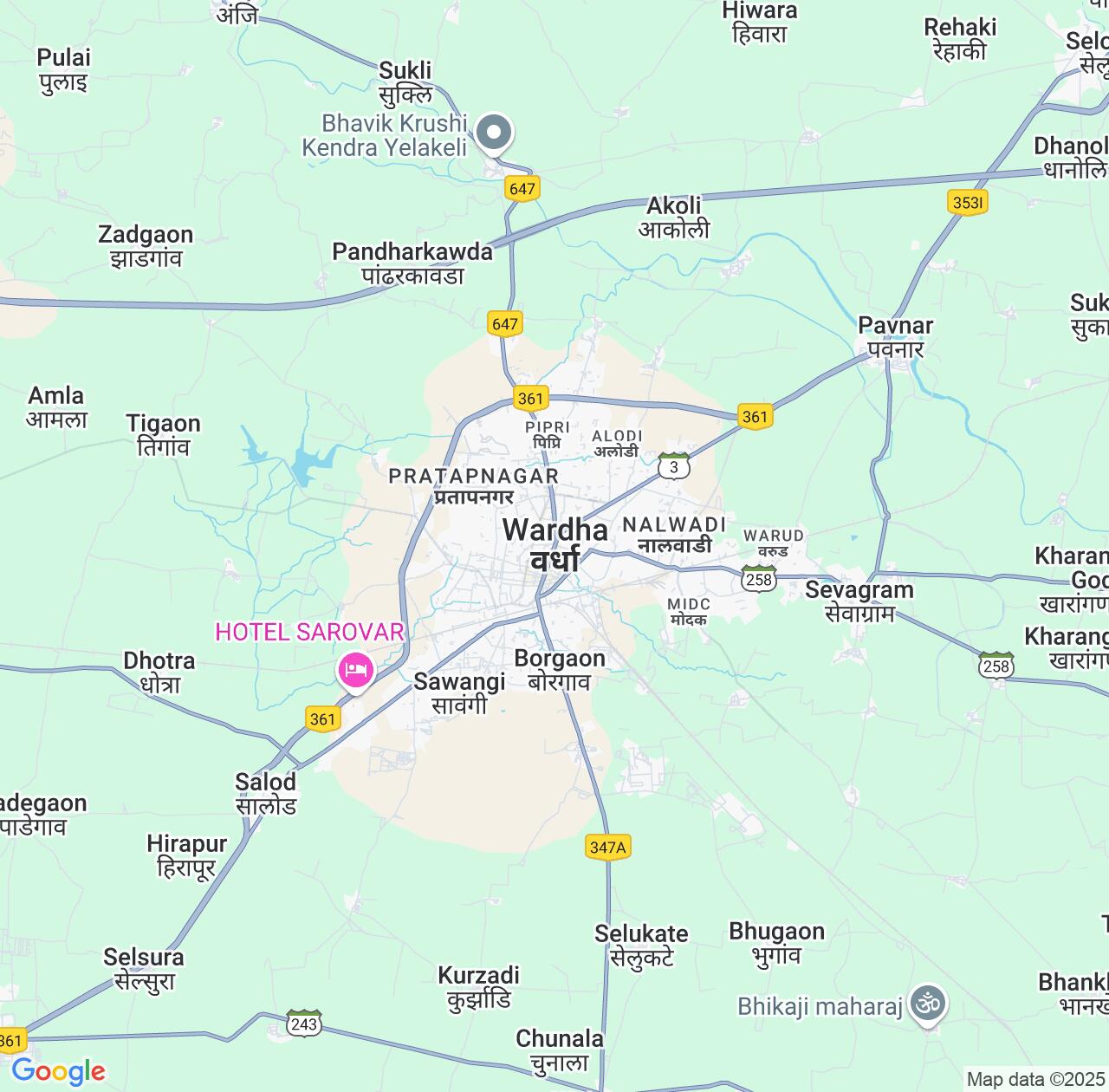 Map image for Intellectual Property Lawyers in Wardha and Maharashtra IP firms at coordinates  ; .