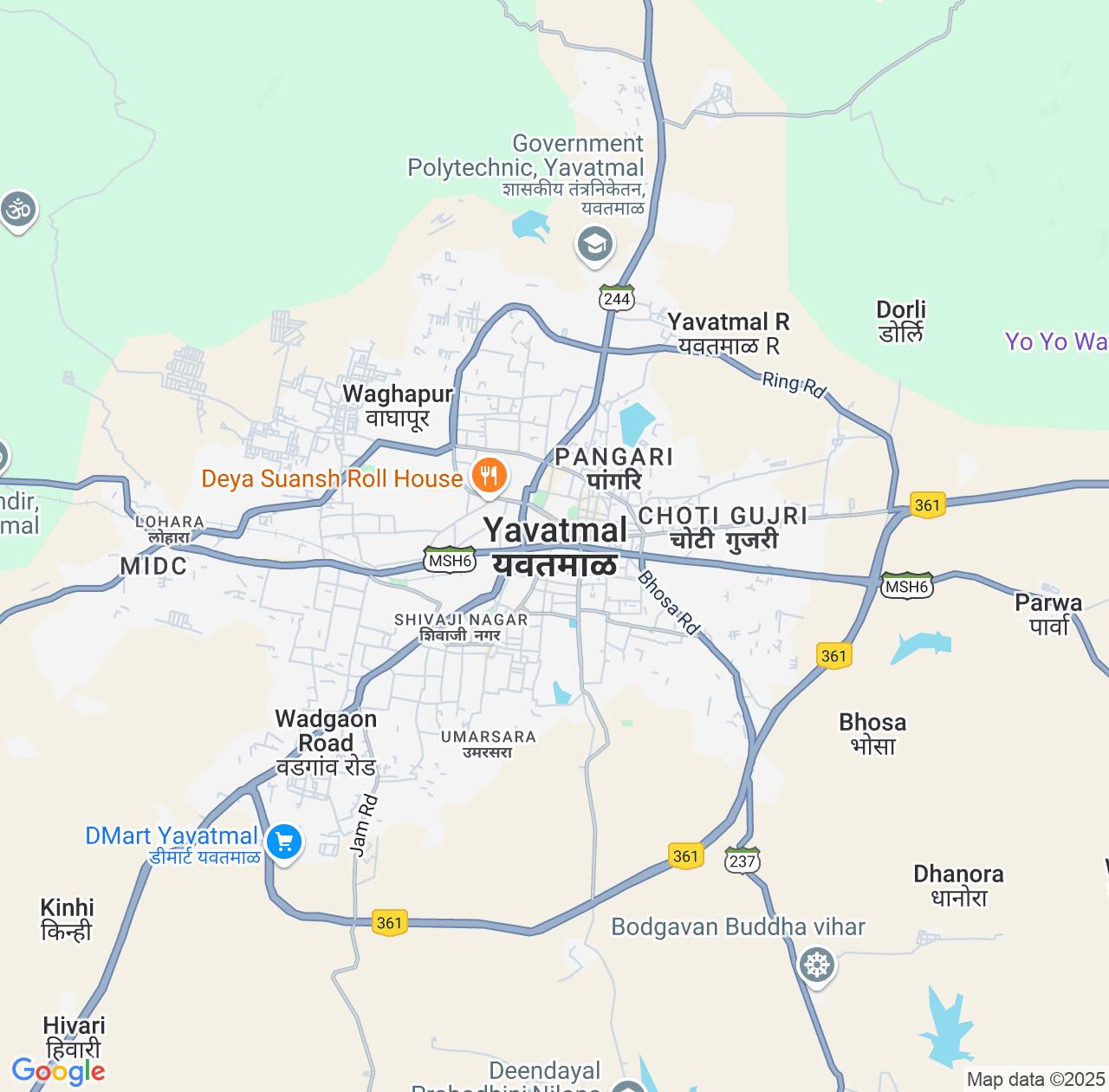 Map image for Intellectual Property Lawyers in Yavatmal and Maharashtra IP firms at coordinates  ; .