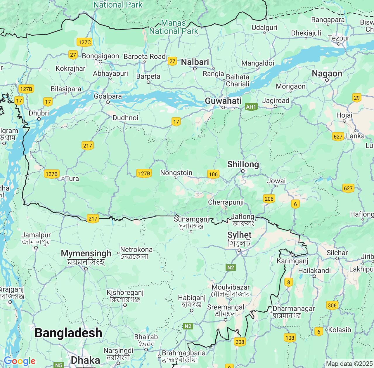 Map image for Intellectual Property Lawyers in Meghalaya and India IP firms at coordinates  ; .