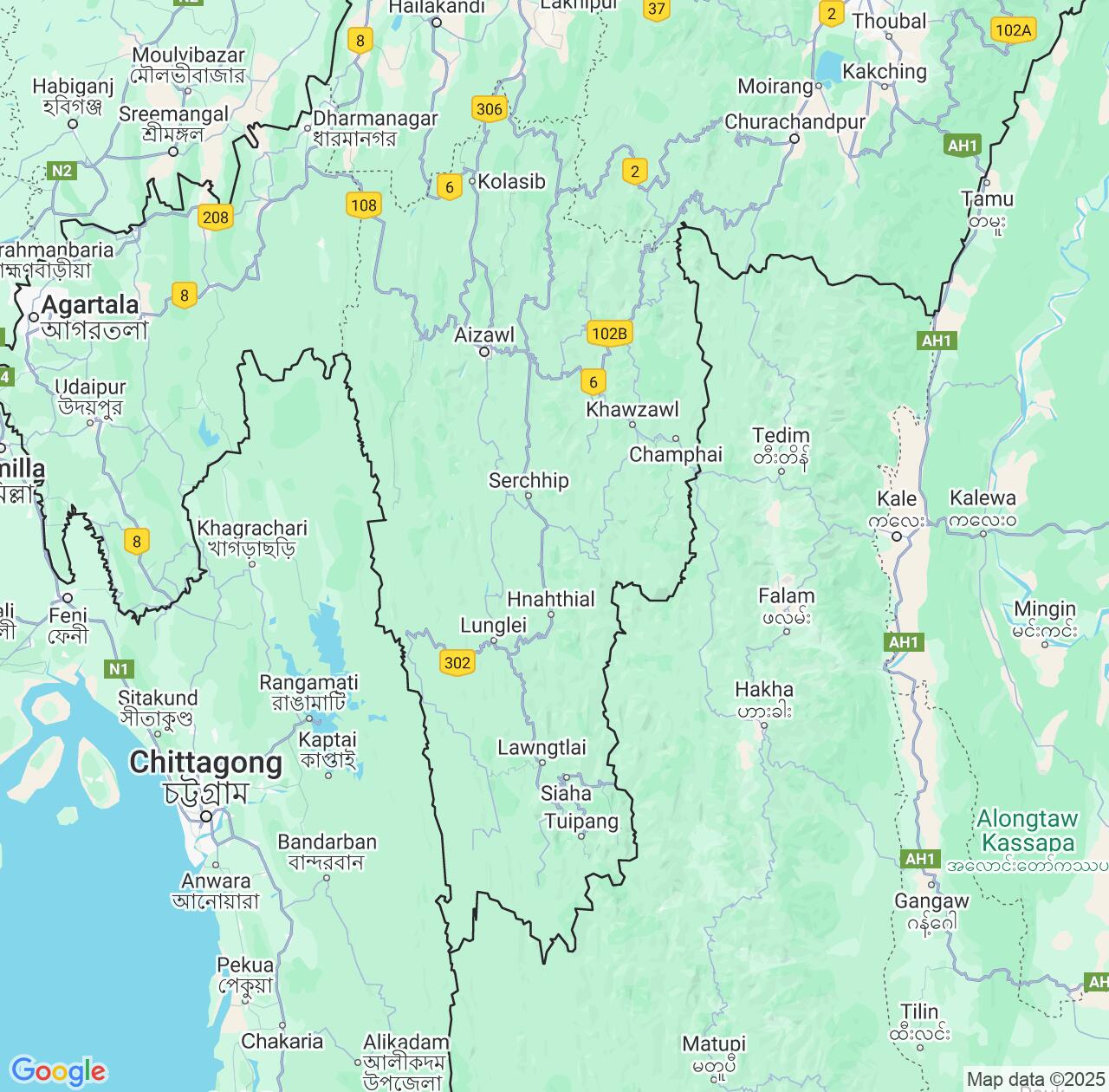 Map image for Intellectual Property Lawyers in Mizoram and India IP firms at coordinates  ; .