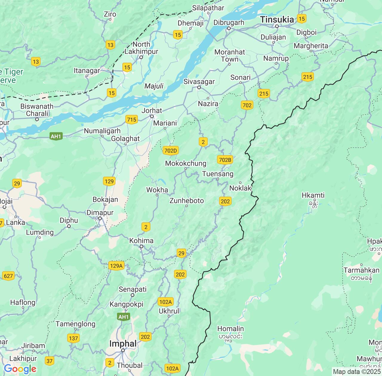 Map image for Intellectual Property Lawyers in Nagaland and India IP firms at coordinates  ; .