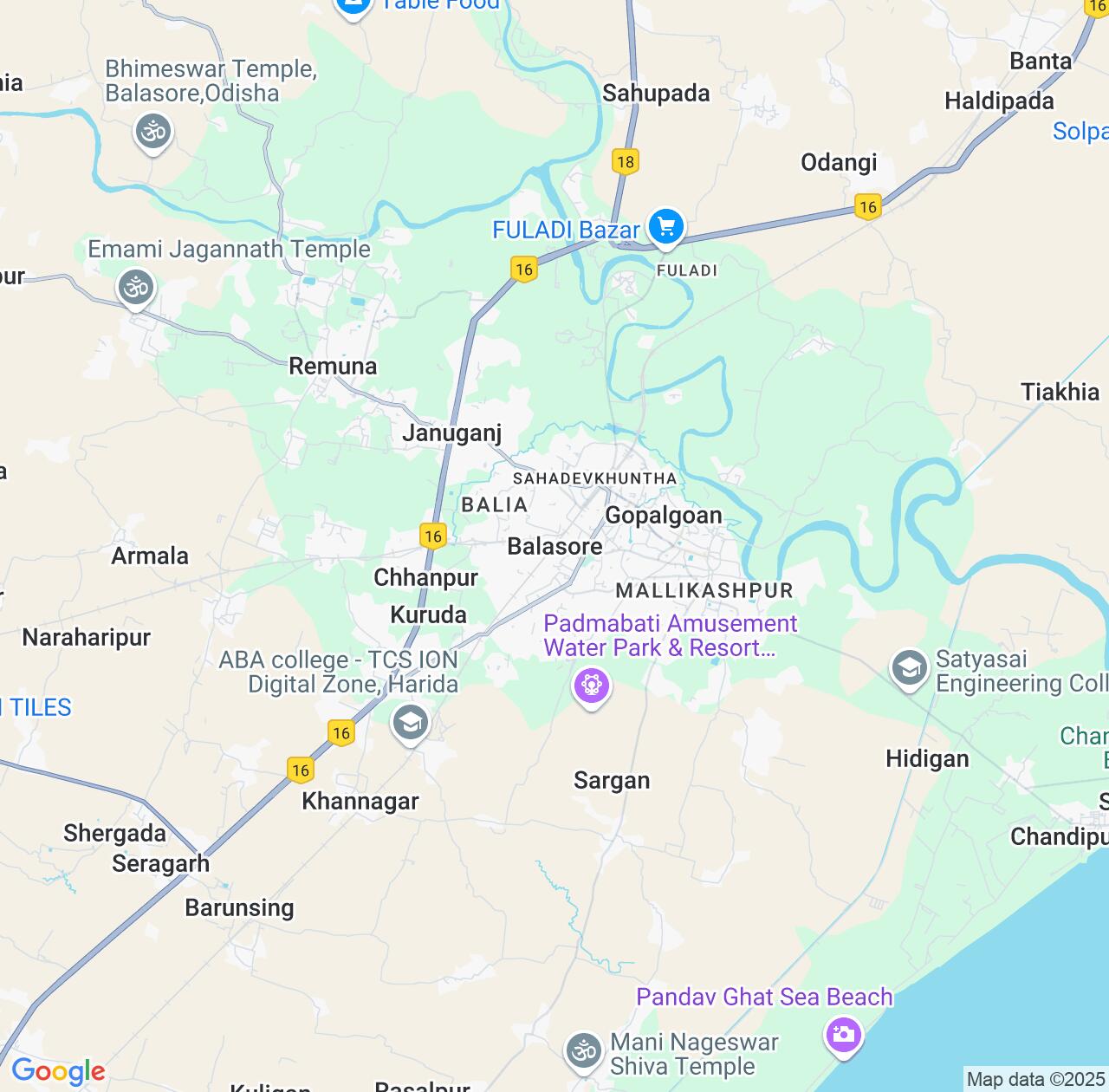 Map image for Intellectual Property Lawyers in Balasore and Odisha IP firms at coordinates  ; .